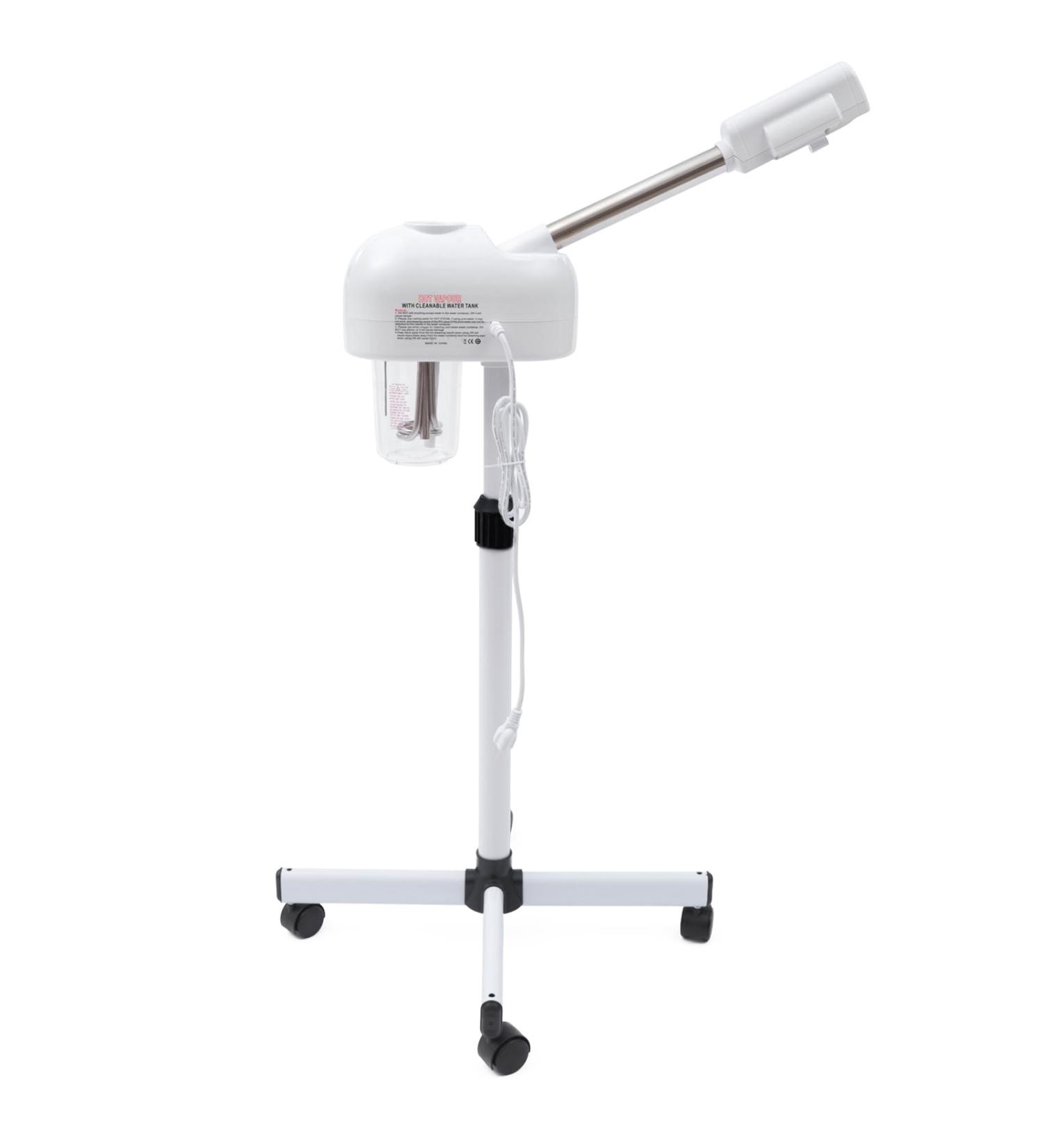 Pulv risateur vapeur pour le visage avec fonction ozone et vapeur chaude - Buse rotative 360 - Blanc - 750 W - Pour salon et maison - Buy Online on GoSupps.com