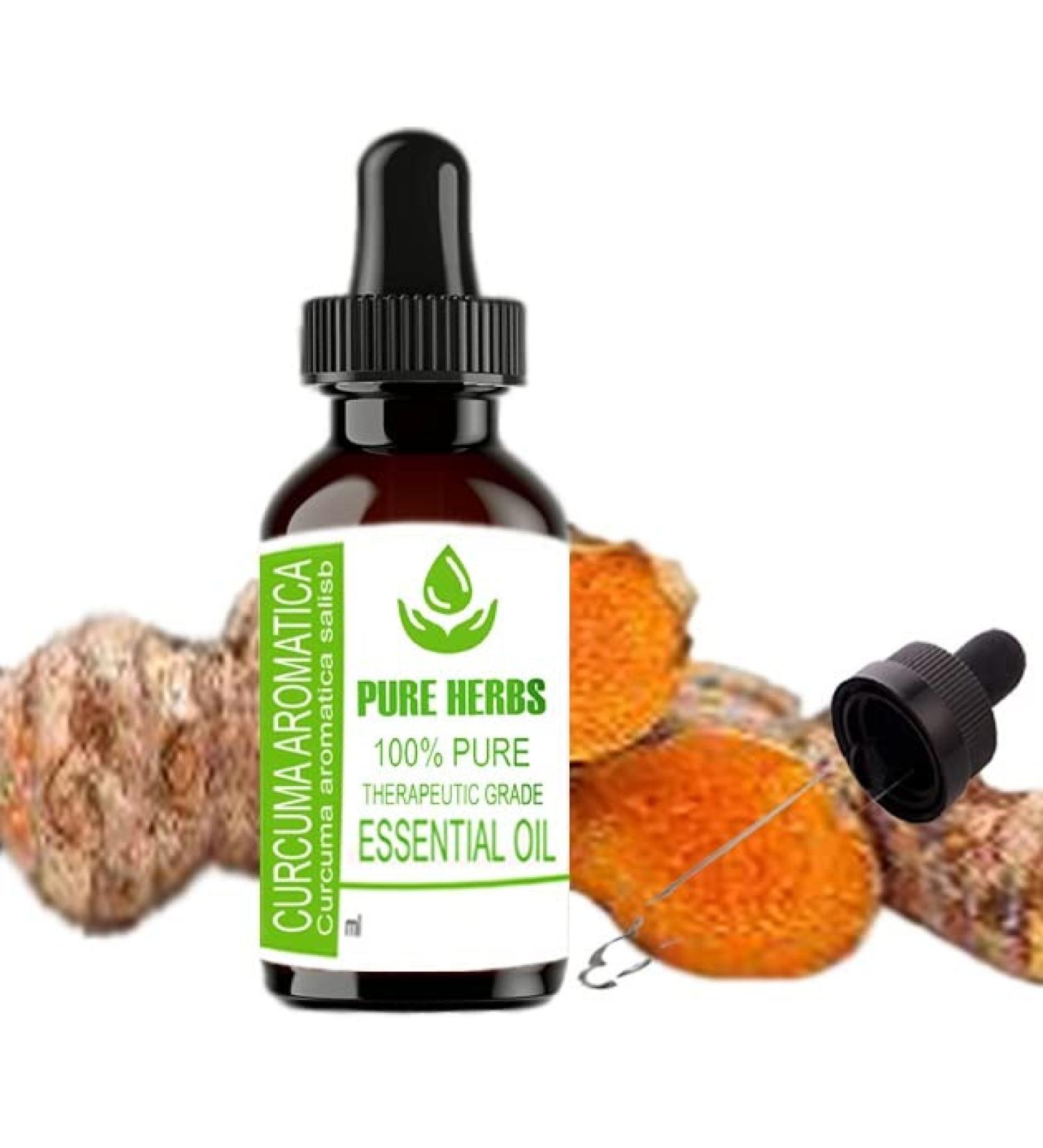 Pure Herbs Curcuma Aromatica Essential Oil 30ml - Natural Turmeric Oil for Aromatherapy & Wellness - Buy Online on GoSupps.com