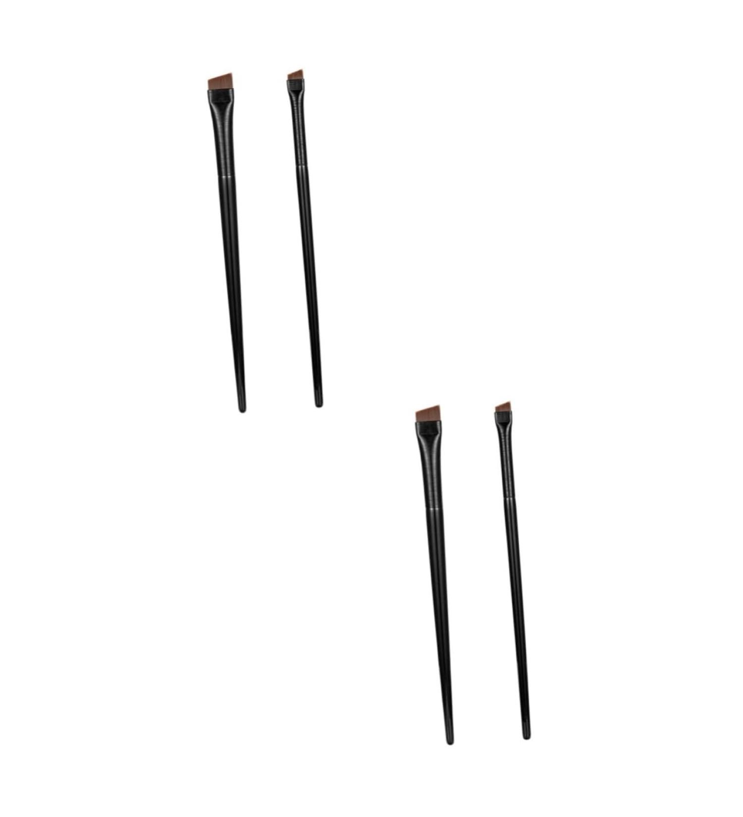 Baluue 6 Sets Eyeliner Brush Makeup Brush Eye Liner Wands Eyebrow Brush Spoolie Ear Black Wood - Buy Online on GoSupps.com
