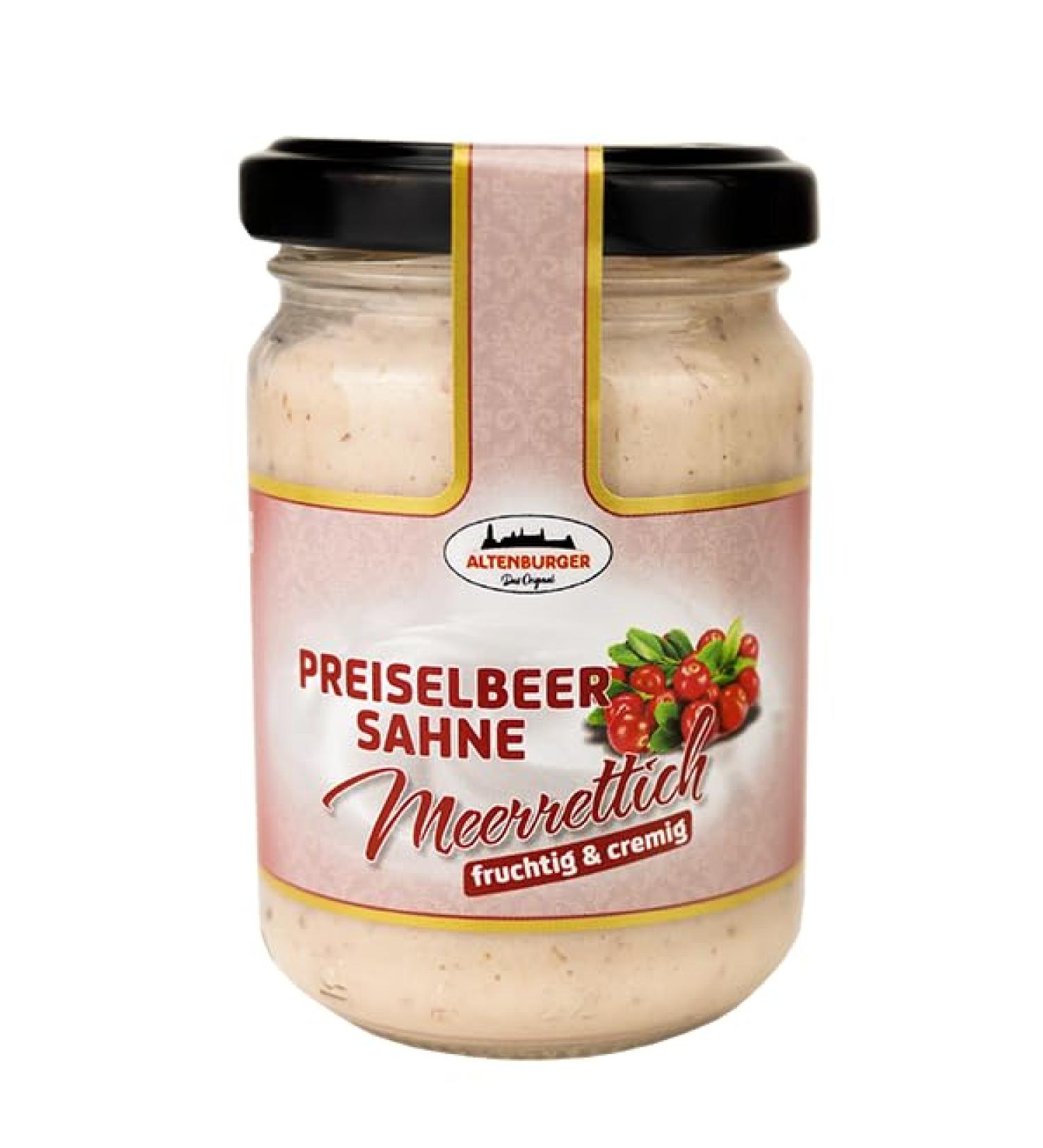 Altenburger Original Cranberry Cream Horseradish 140g - Fruity Creamy Delight for Game & Cheese Pairing | International Shipping Available - Buy Online on GoSupps.com