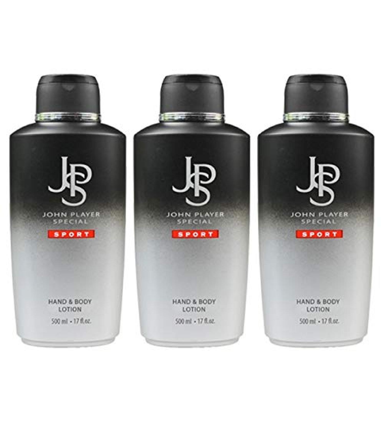 John Player Special Sport Hand & Body Lotion 3 x 500 ml
