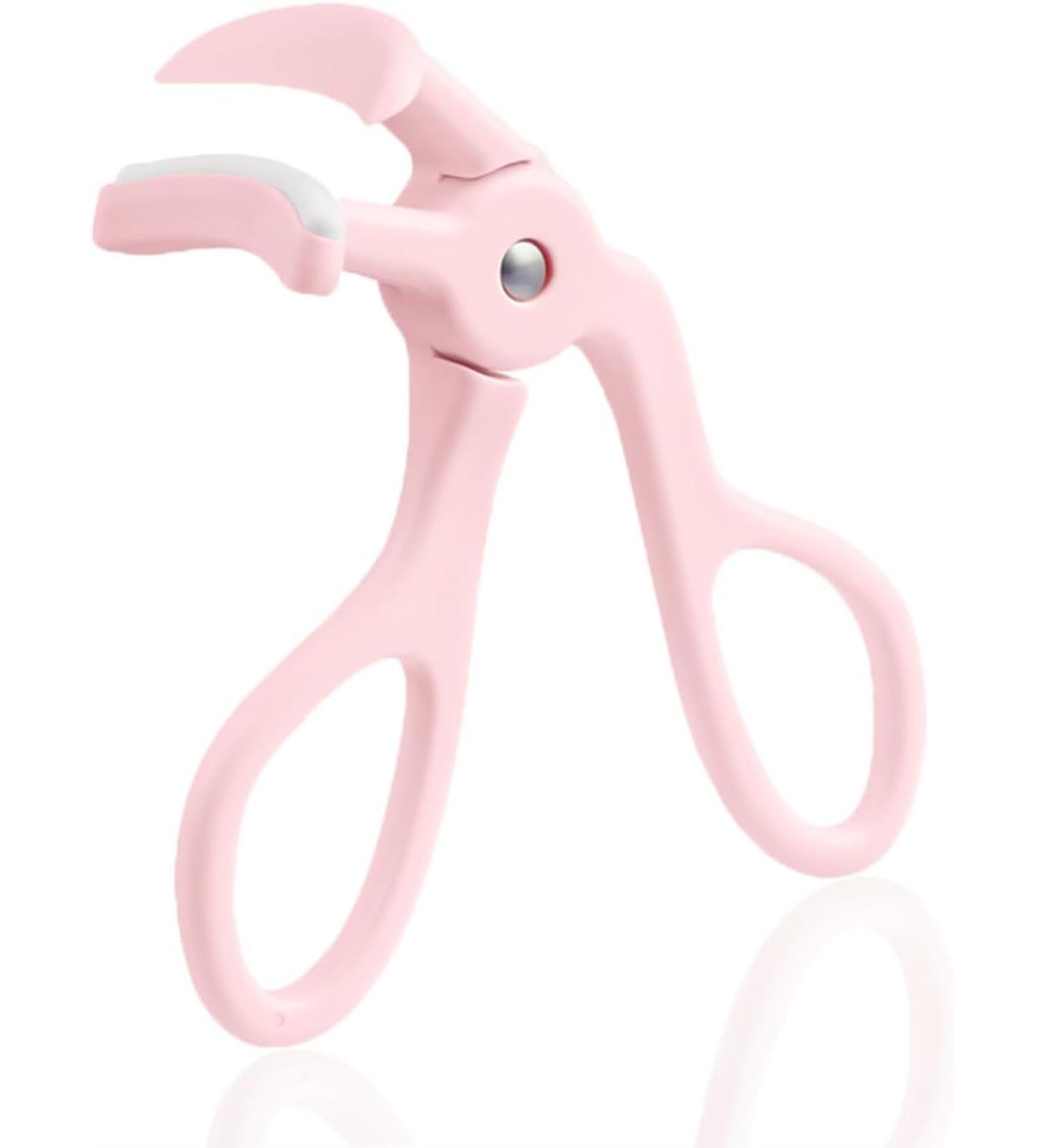 Premium Pink Eyelash Curler - No Pinching Silicone Refill Pads | Cute Small Makeup Tool for Women | International Shipping - Buy Online on GoSupps.com