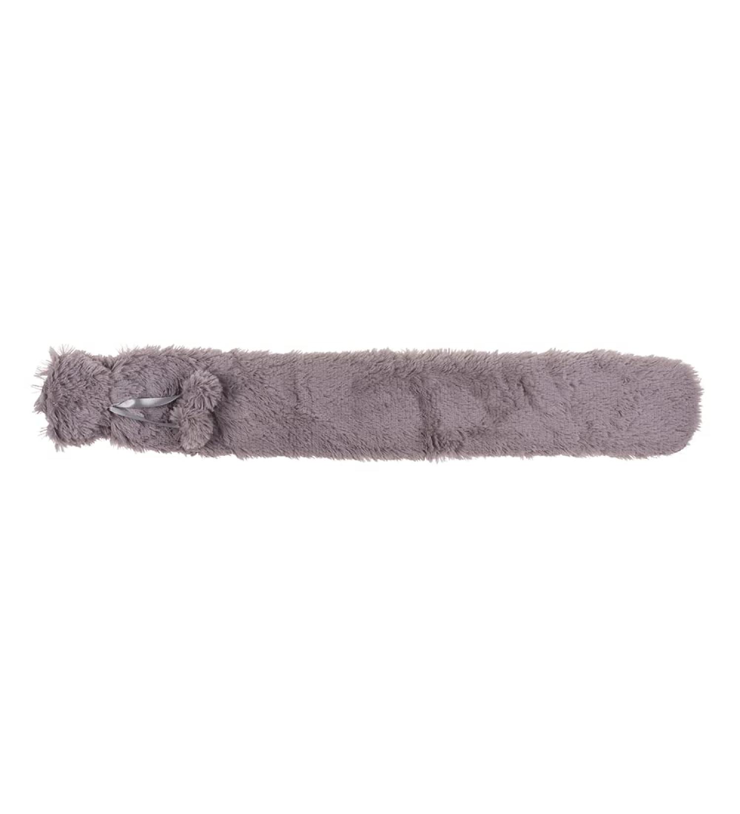 Premium Tubular Hot Water Bottle with Faux Fur Cover - 73 x 12 cm | International Shipping Available - Buy Online on GoSupps.com