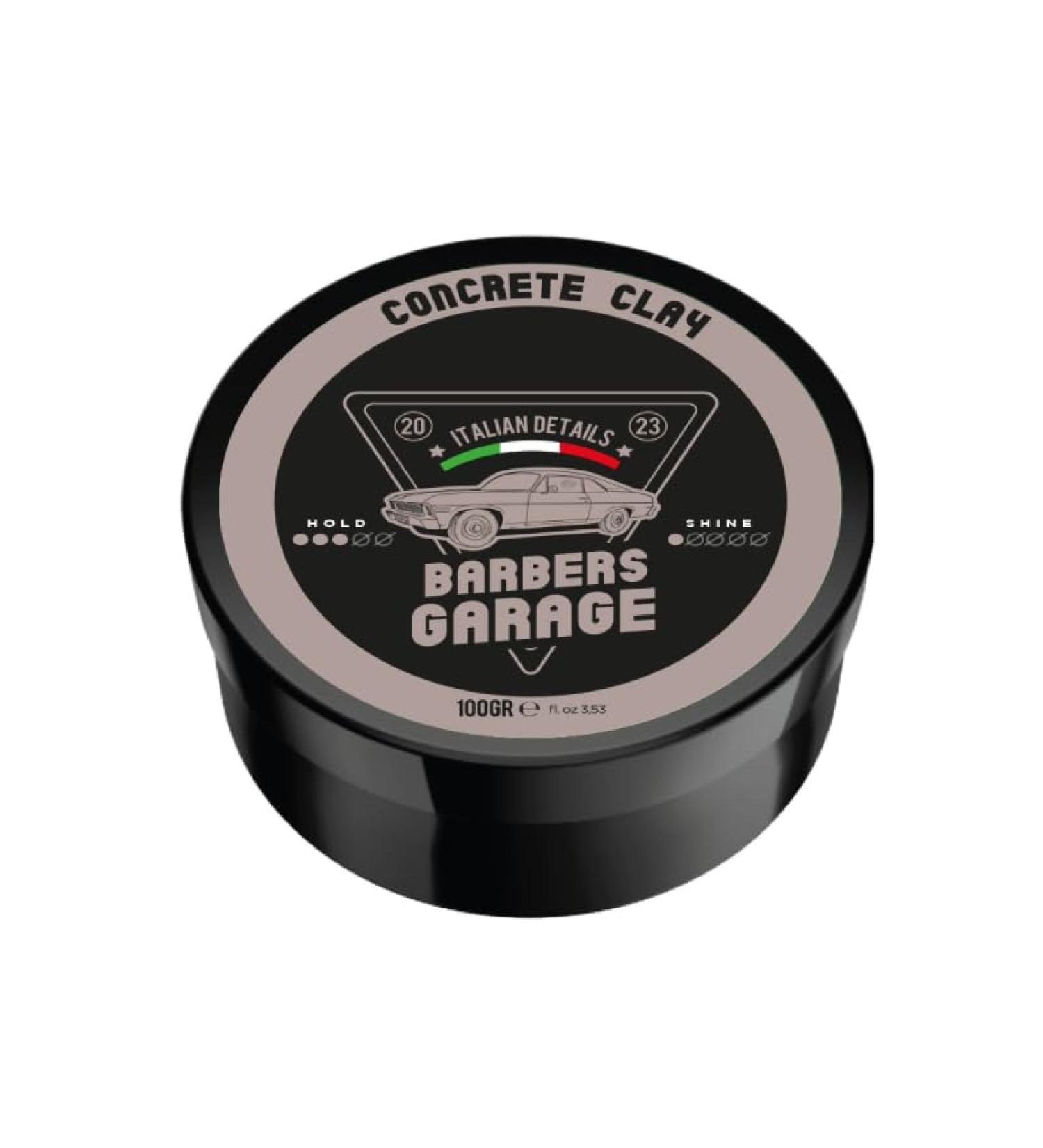 Barbers Garage Concrete Clay (100g) Italian Details For Beard & Hair Medium Hold Matte Finish Hair Wax with Clay Beard Clay - Buy Online on GoSupps.com