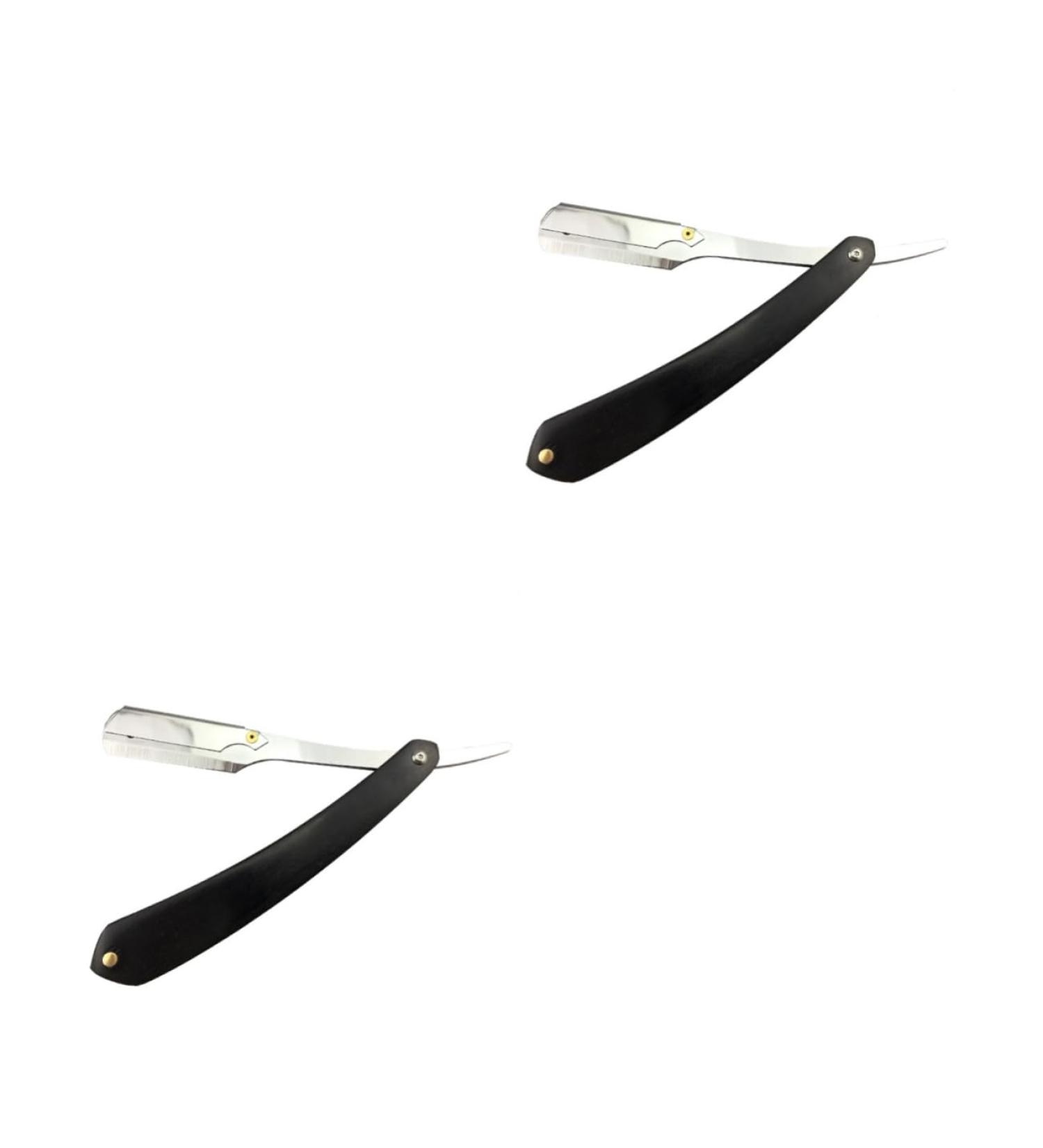 Buy Minkissy 2-Stage Double Cutting Edge Beard Cutter Kit | Vintage Foldable Metal Razor & Bamboo Hairdresser Razor | International Shipping Available - Buy Online on GoSupps.com