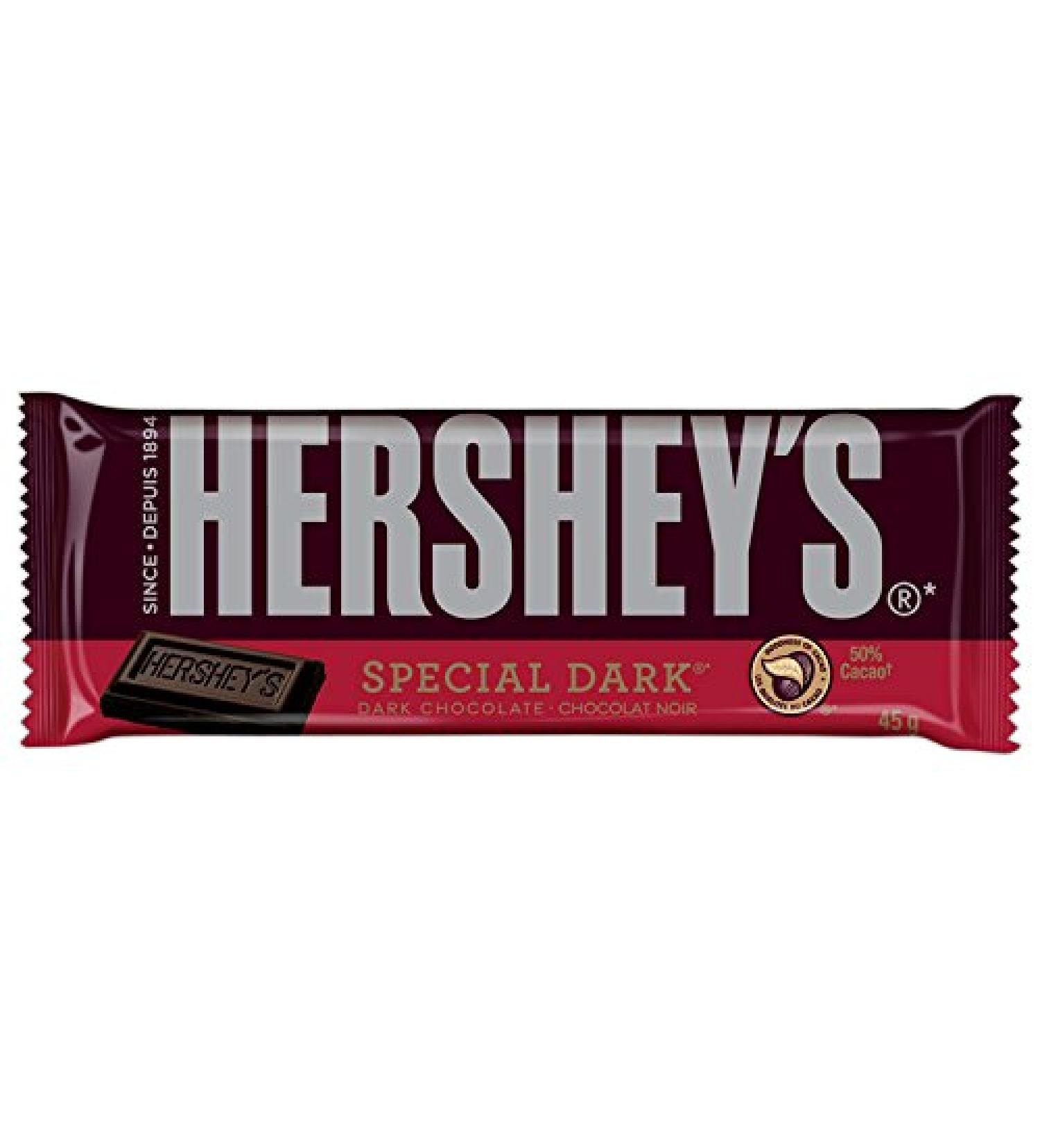 Hershey's Special Dark Bar Chocolate 1620 Gram 36 Pack