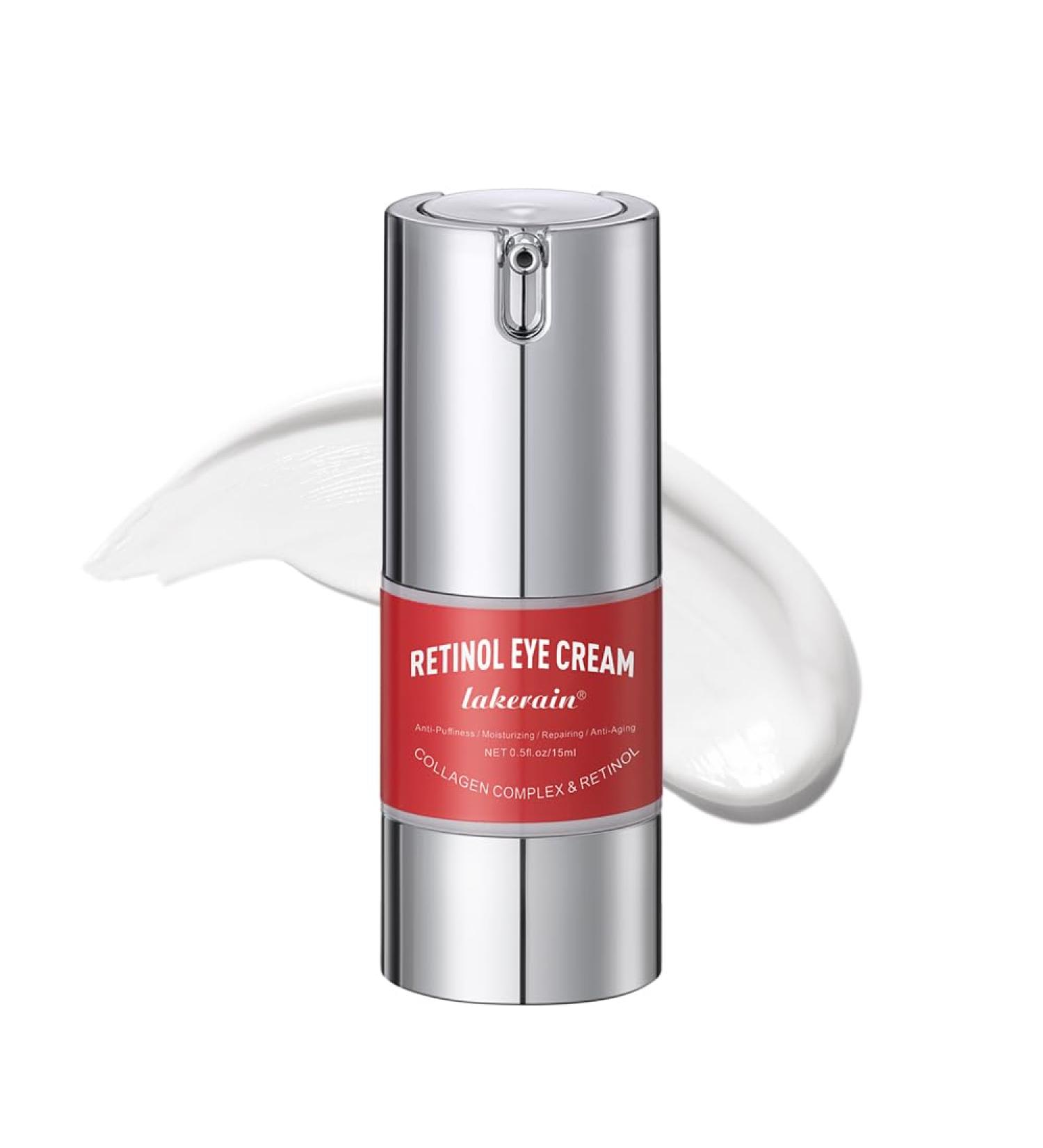 Retinol Eye Cream for Dark Circles & Puffiness | Hyaluronic Acid & Collagen | Smooth Fine Lines & Tighten Skin - Buy Online on GoSupps.com