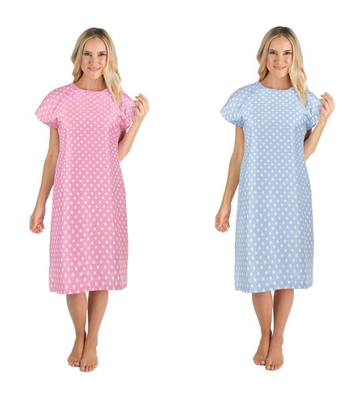 Abiha Labor and Delivery Gown - Short Pink Maternity Nightgown for Hospital Nursing - Buy Online on GoSupps.com