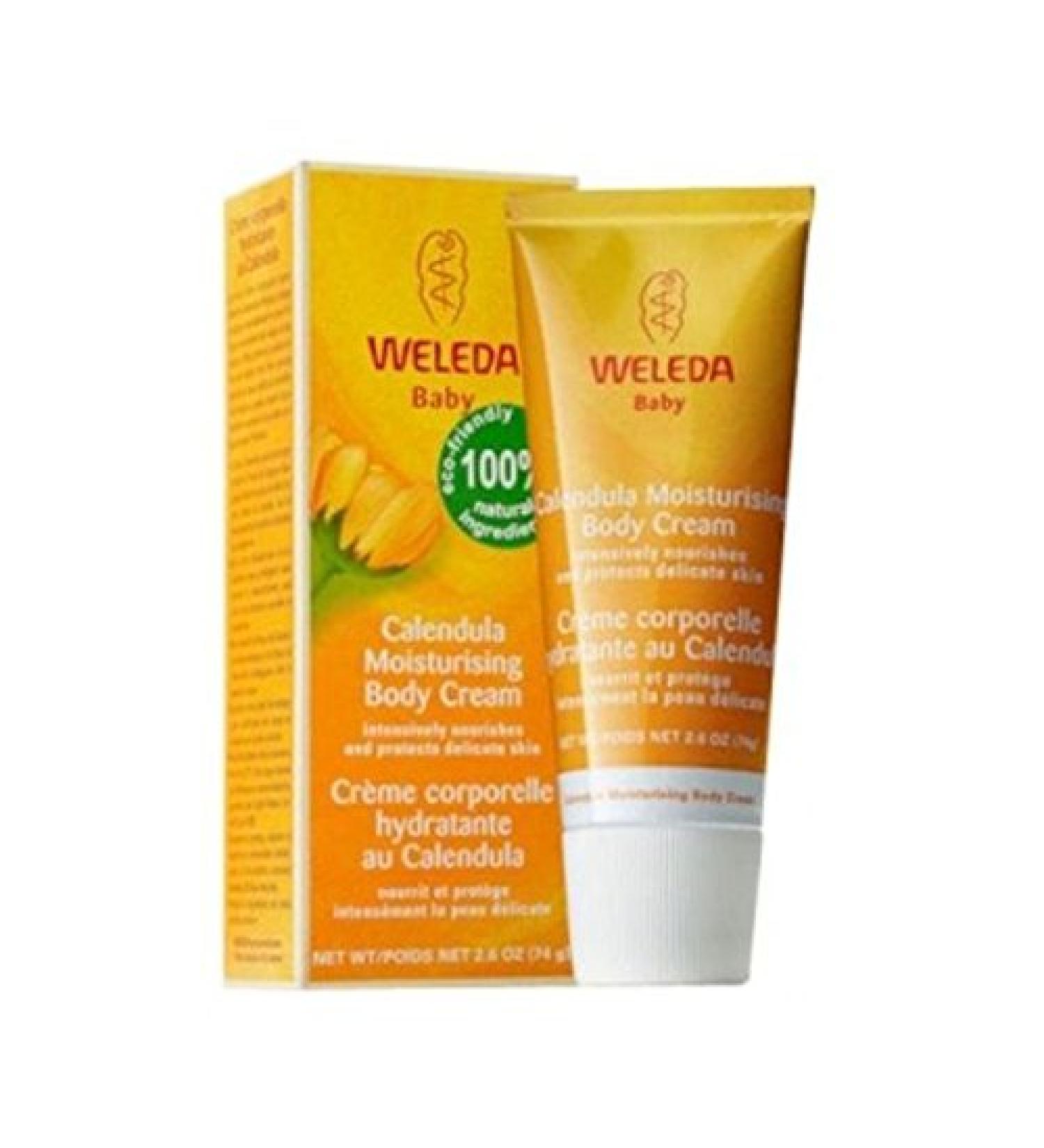 Weleda Lot de 5 cr mes pour le corps au calendula 75 ml