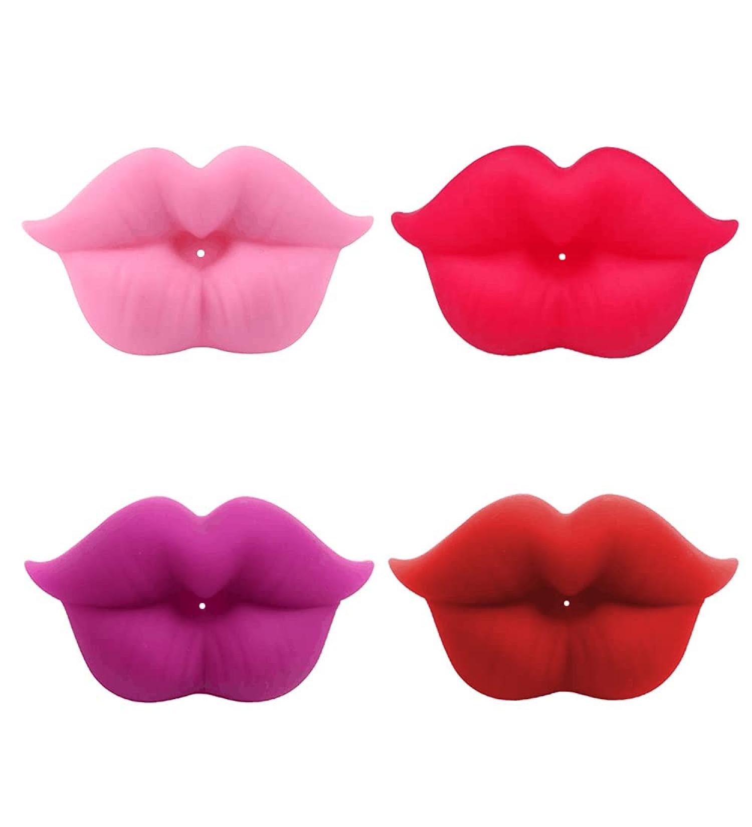 INTATIKOO 4-Pack Funny Baby Pacifier - BPA-Free Soft Silicone Kiss Lips Pacifier - Cute and Funny Baby Gift (Color 07) - Buy Online on GoSupps.com