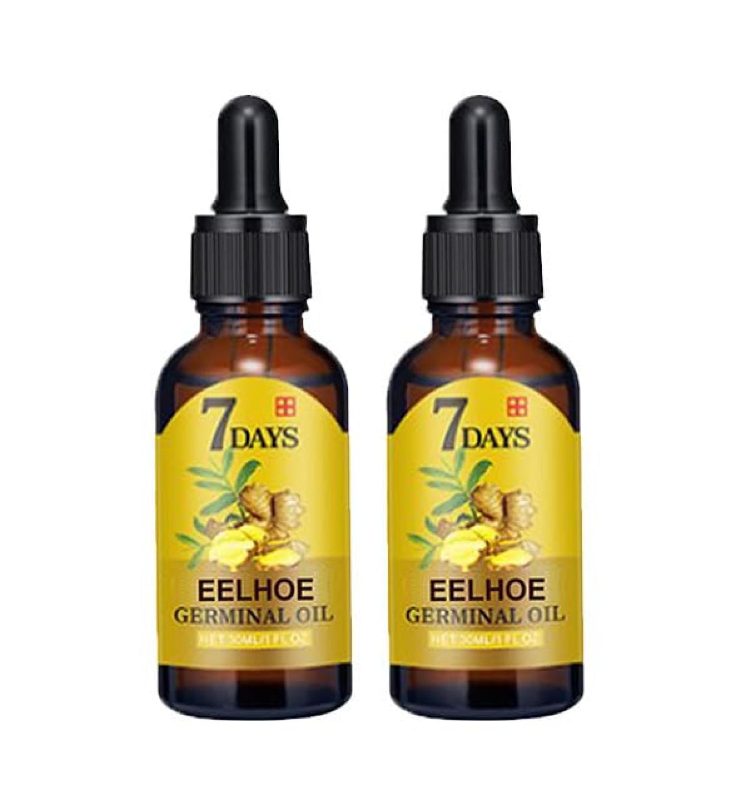 2Pack 7Days Hair Growth Serums Ginger Anti-Hair Loss Oil Ginger Germinal Oil Hair Growth Ginger Essential Oil to Nourish Hair - Buy Online on GoSupps.com