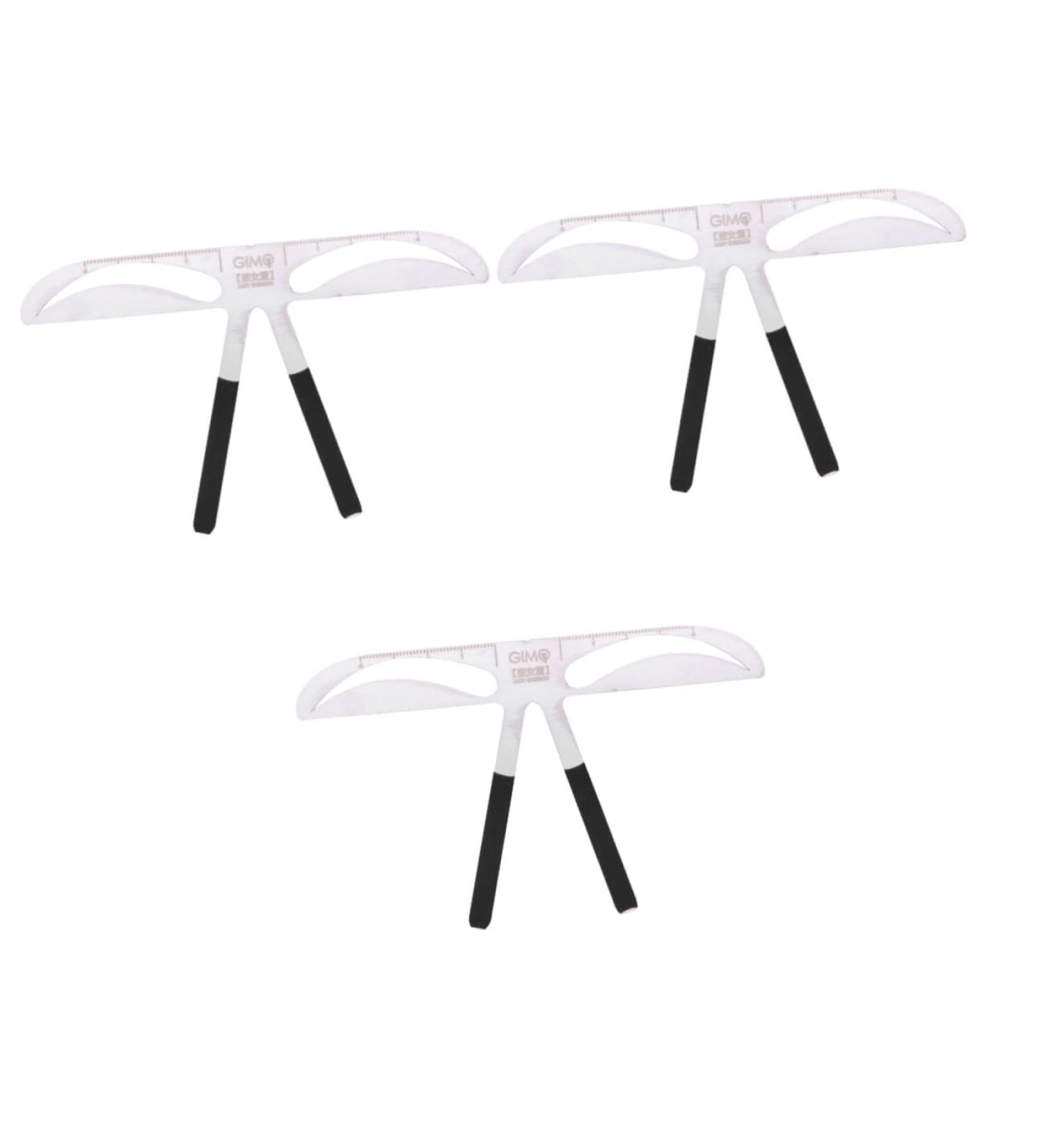 NOLITOY 3pcs Eye Brow Shaping Kit Eyebrow Makeup Tools Reusable Eyebrow Brow Stencils Mold Modeling Template - Buy Online on GoSupps.com