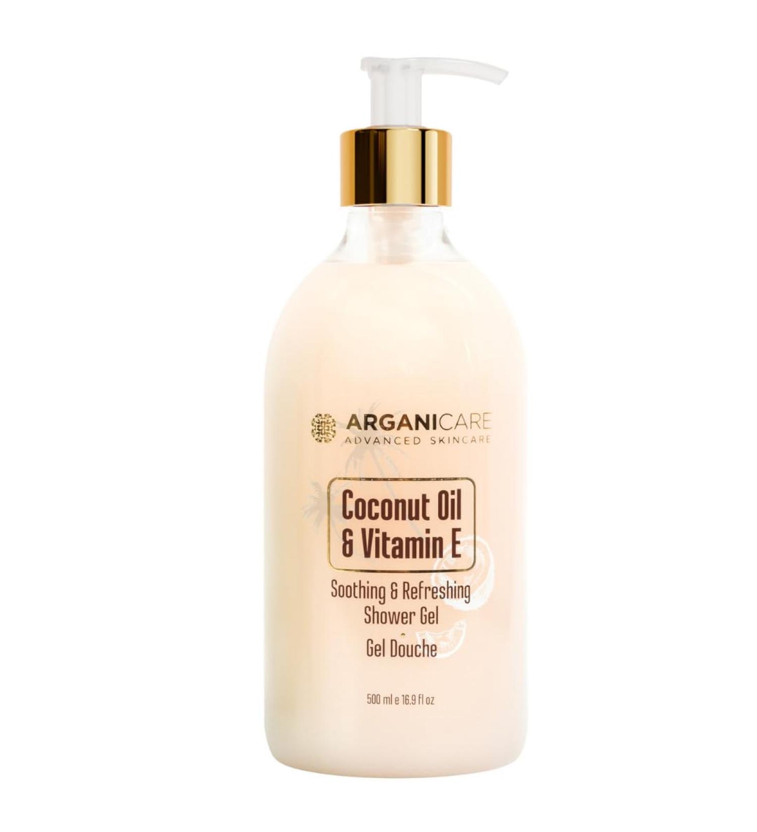  Arganicare Arganicare - Shower gel - Coconut & Vitamin E - Bottle 500 ml - Buy Online on GoSupps.com