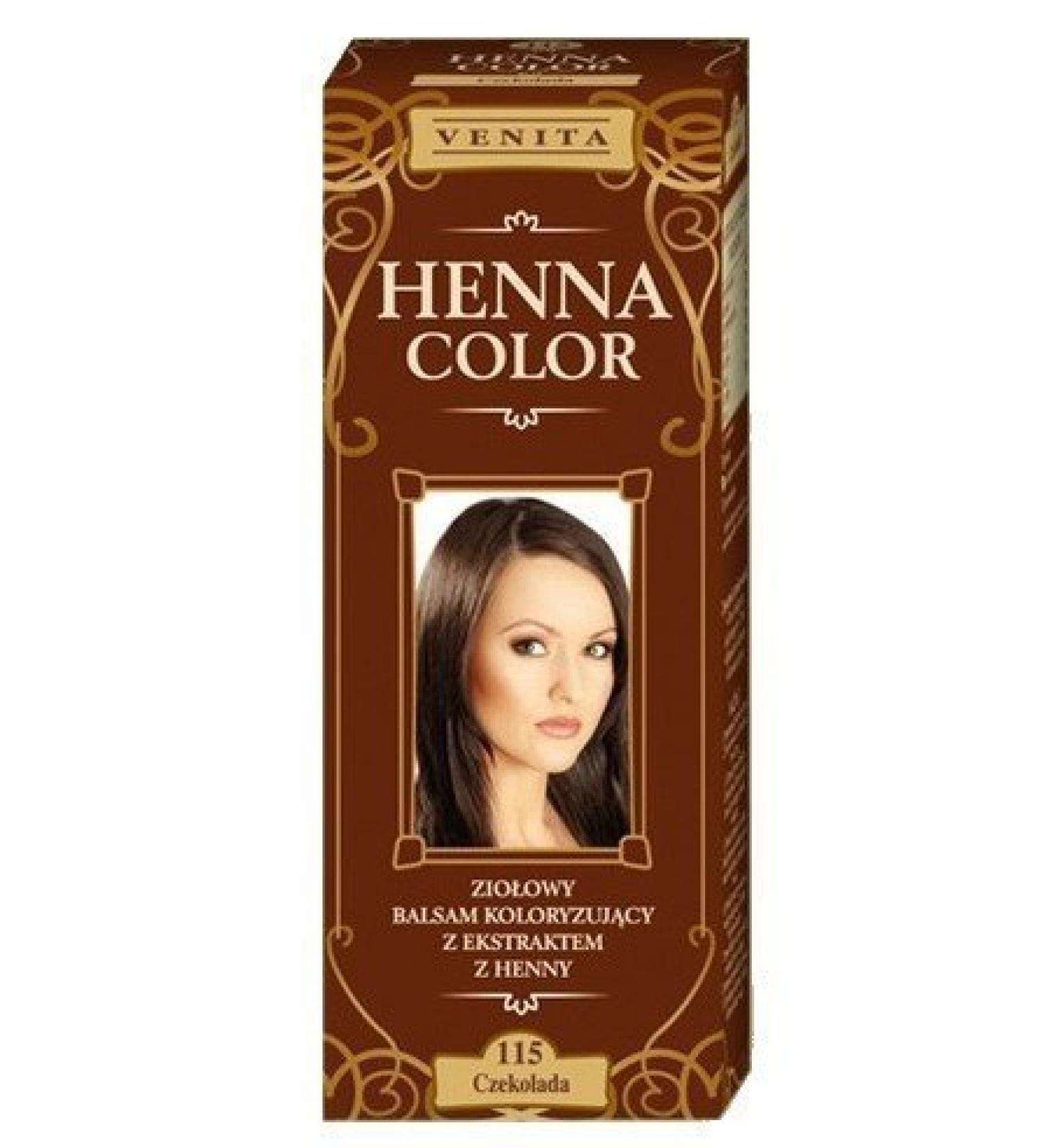 Henna Color 115 Chocolate Hair Balm Hair Colour Effects Ecological Effect Natural Hair Dye