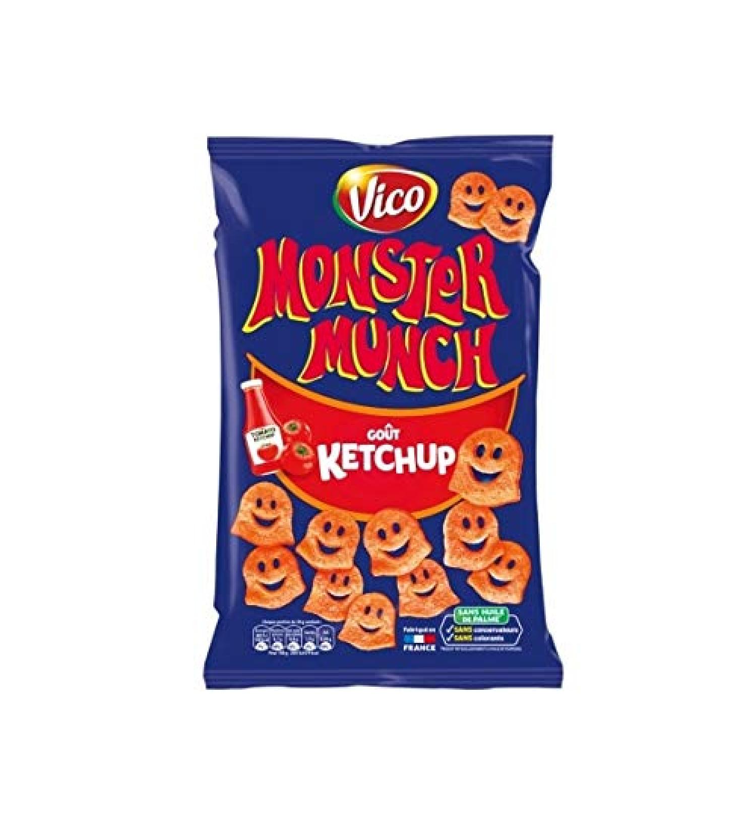  Vico Vico - Potato-Based Puffed Product Ketchup Flavor - 85g - Pack of 4 - Price Per Pack - Fast Delivery in Metropolitan France within 3 Business Days - Buy Online on GoSupps.com