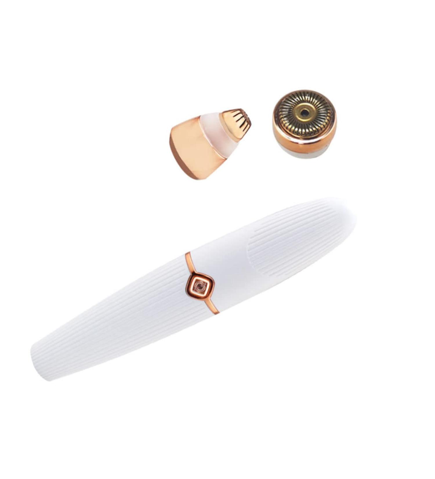 OFFIGAM 1 Piece Cordless Electric Women Hair Remover Multifunction Eye Brow Trimmer with Replaceable Heads Compact Portable White - Buy Online on GoSupps.com