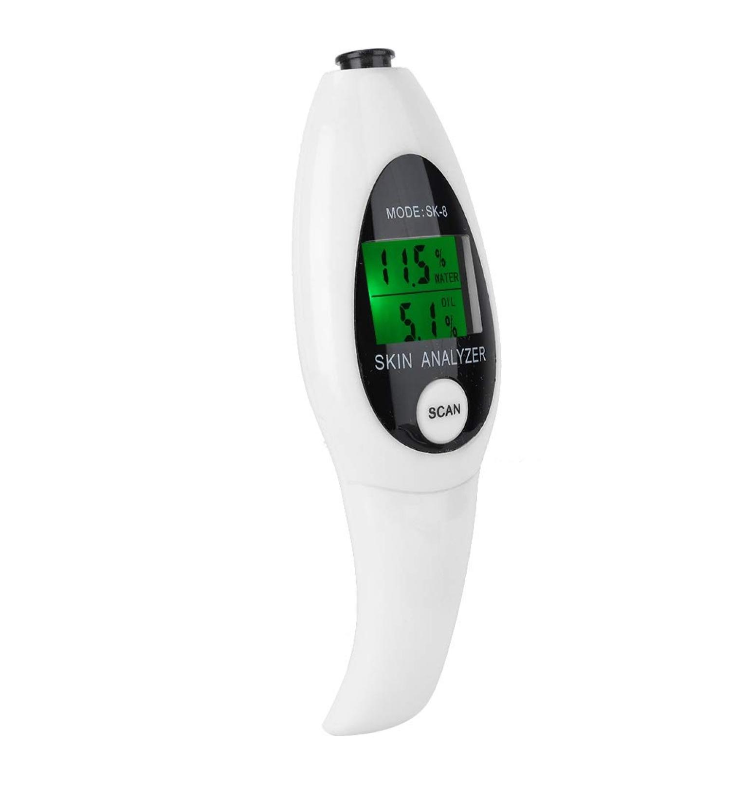 Natudeco Skin Moisture Analyzer Face Moisture Tester Detector Skin Care Water Oil Detector Face Care Tool for Home Beauty Salon SPa(White) - Buy Online on GoSupps.com