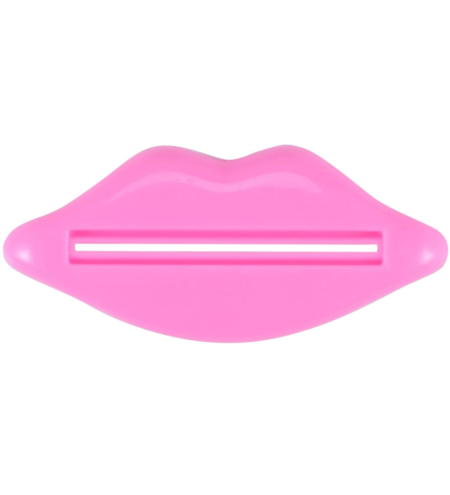 Dewedrt Home Multifunctional Bathroom Toothpaste Cream Squeezer Lip Shape (Pink and Red Random Send) - Buy Online on GoSupps.com