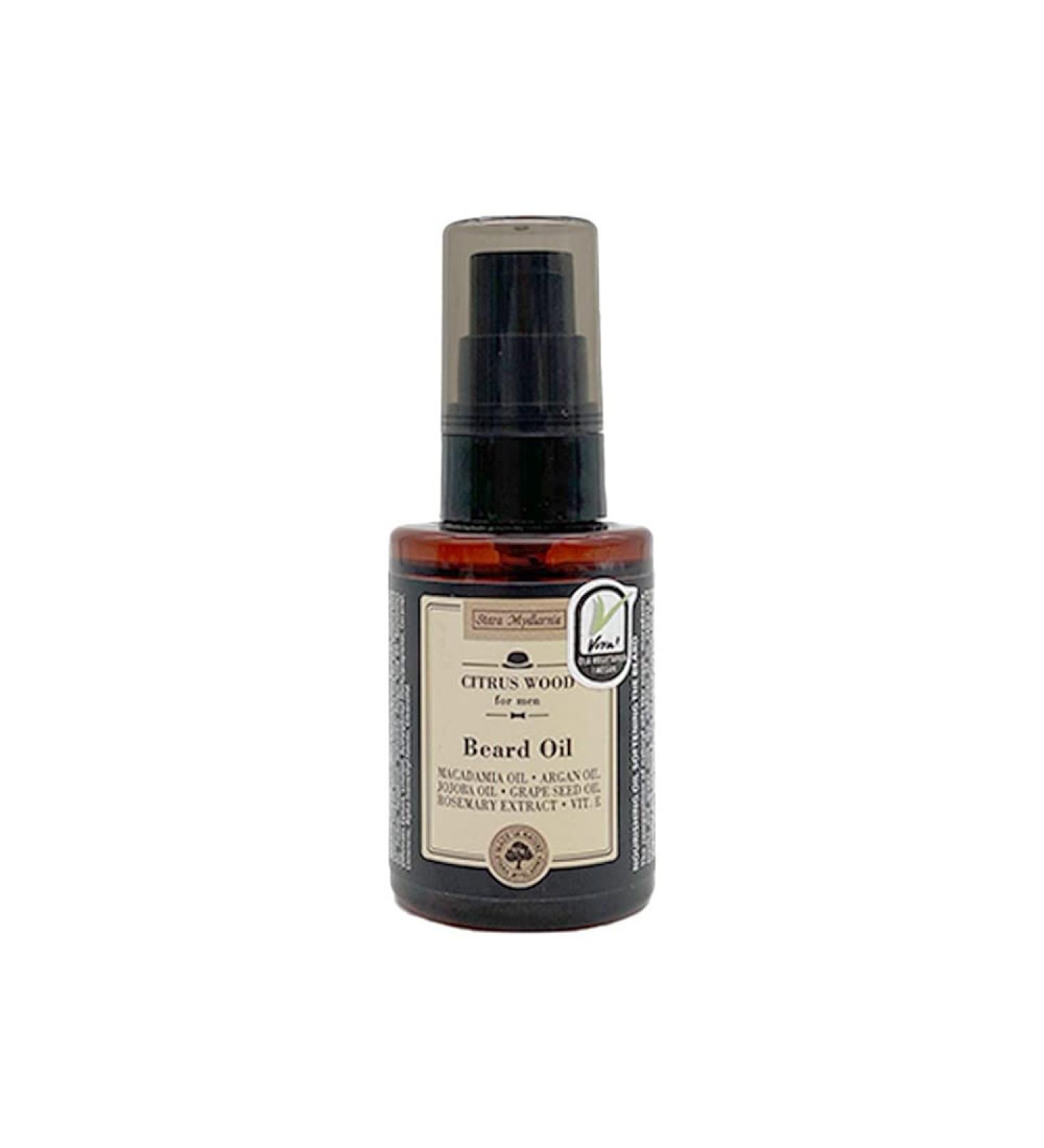 Shower Oils Stara Mydlannia Model for Men Citrus Wood N Beard Oil 50 ml