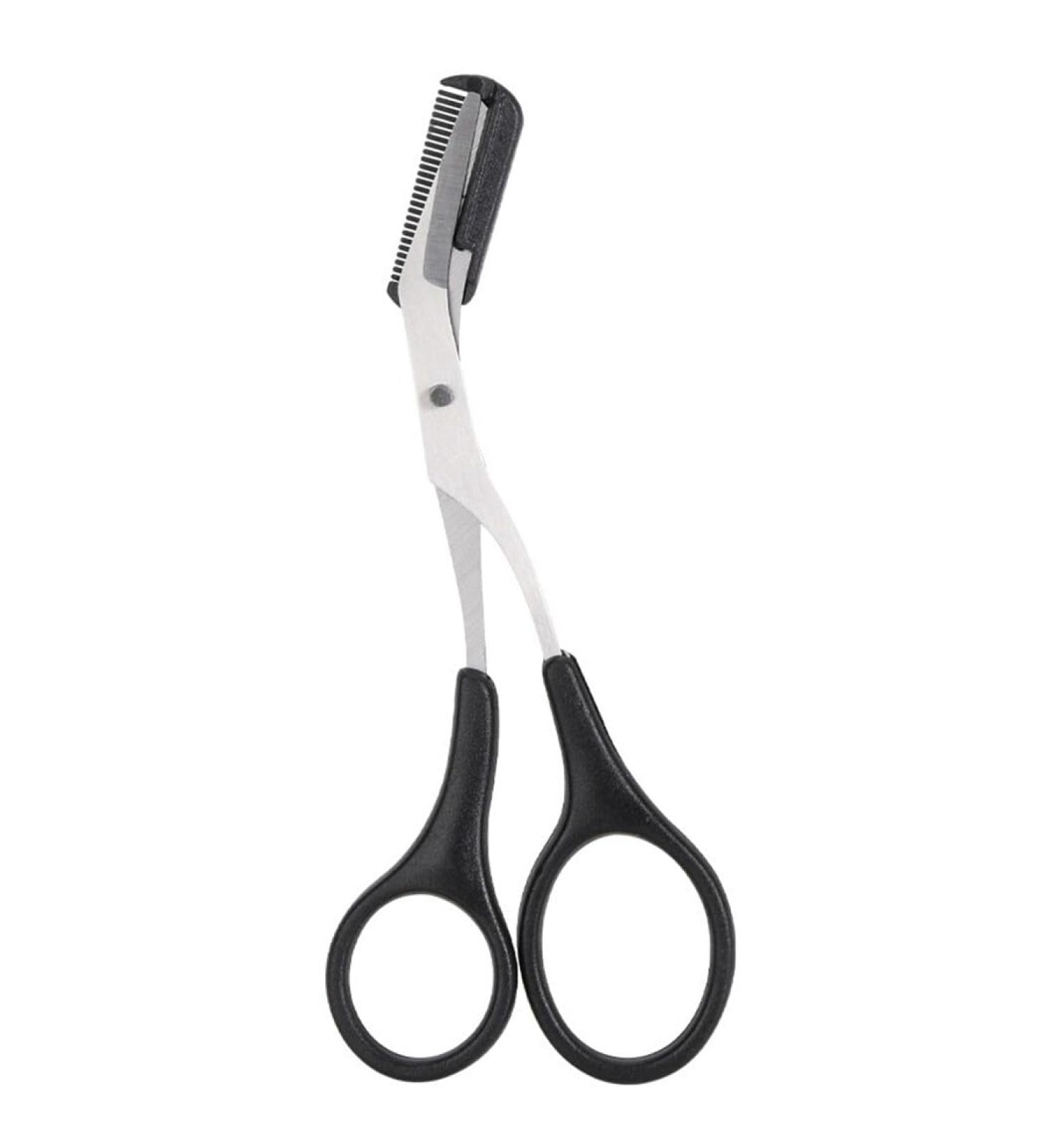 Curved Detachable Eyebrow Tool Scissors Portable Comb Eyebrow - Buy Online on GoSupps.com