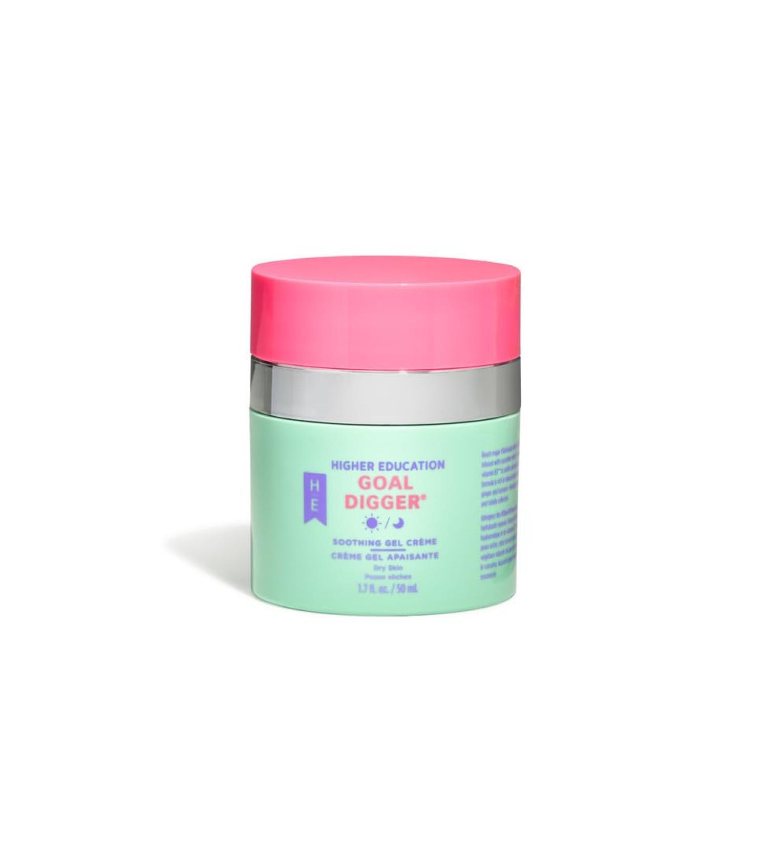 Higher Education Skincare GOAL DIGGER Gel Cr me | Daily Moisturizer for Dry & Sensitive Skin | 1.7 fl. oz. with Hyaluronic Acid & Natural Extracts - Buy Online on GoSupps.com