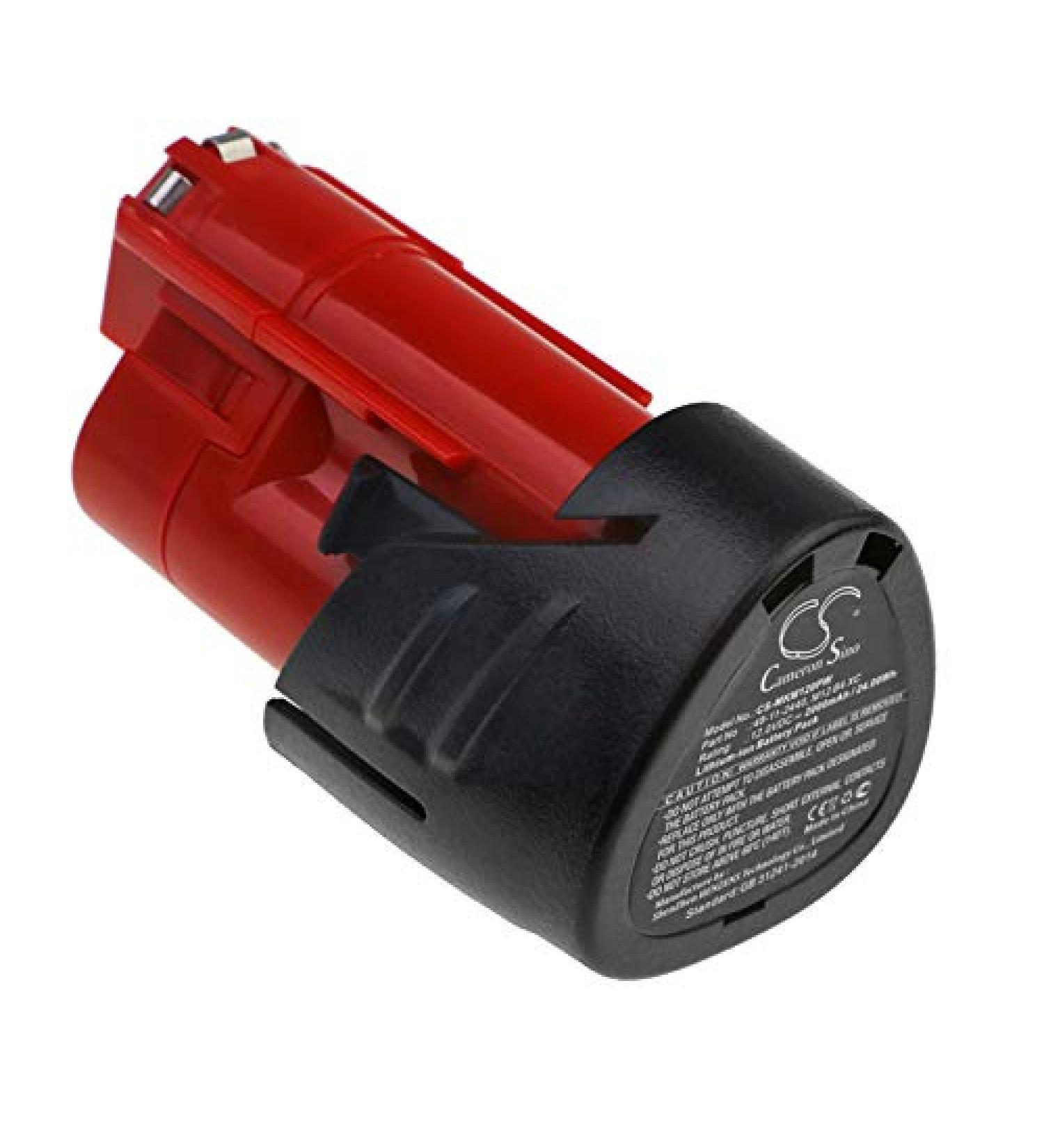 2000mAh Replacement Battery Compatible with Milwaukee 48112402 M12 CH-202C & More - International Shipping - Buy Online on GoSupps.com