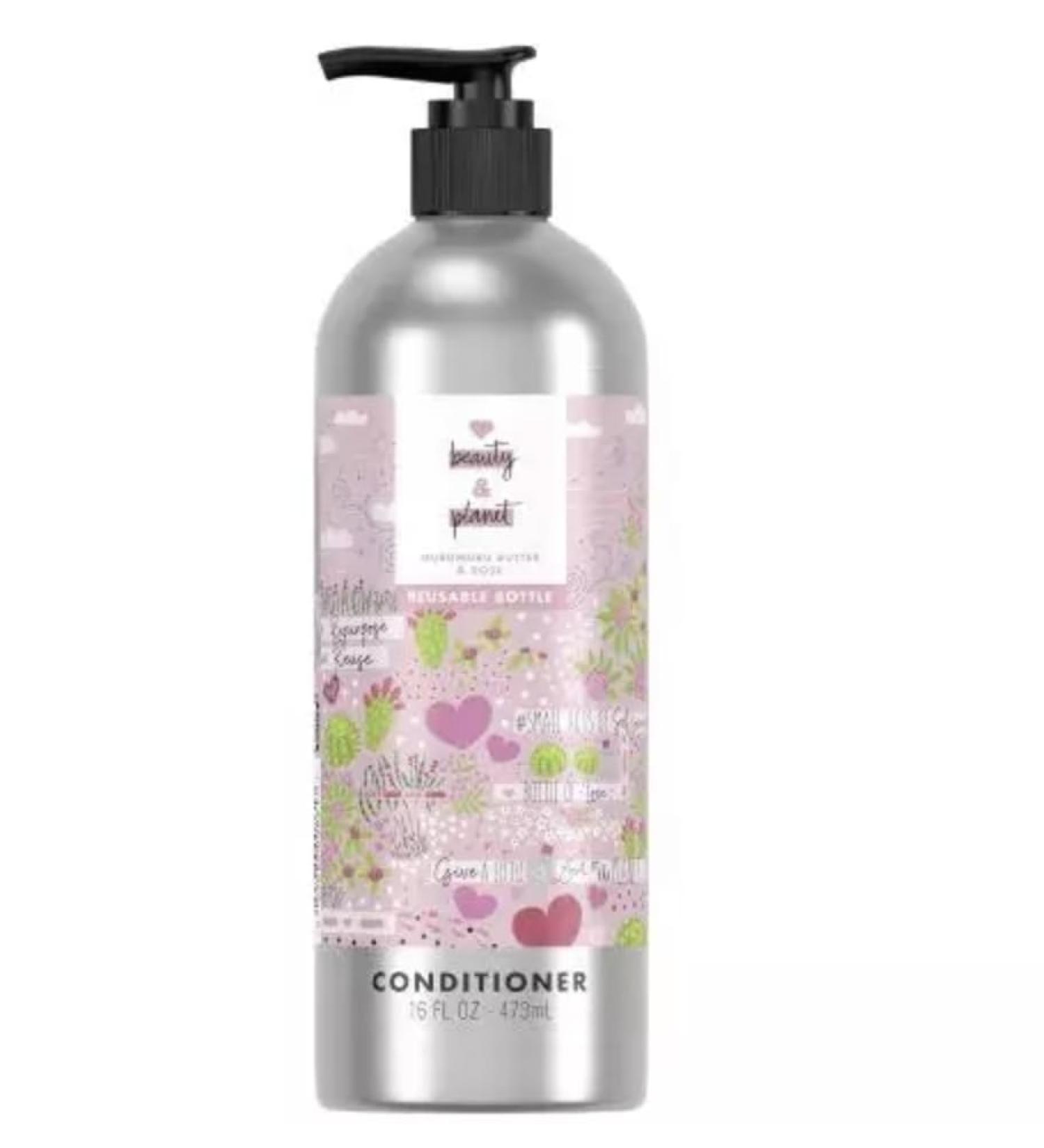 Love Beauty & Planet Murumuru Butter & Rose Conditioner 16FL.OZ - Eco-Friendly Aluminum Bottle & Refill - Shop Now - Buy Online on GoSupps.com