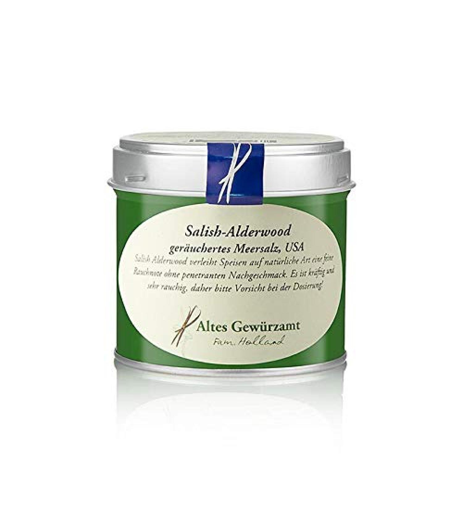 Altes Gew rzamt Smoked Sea Salt - Salish-Alderwood Old Spice Rack 6 oz