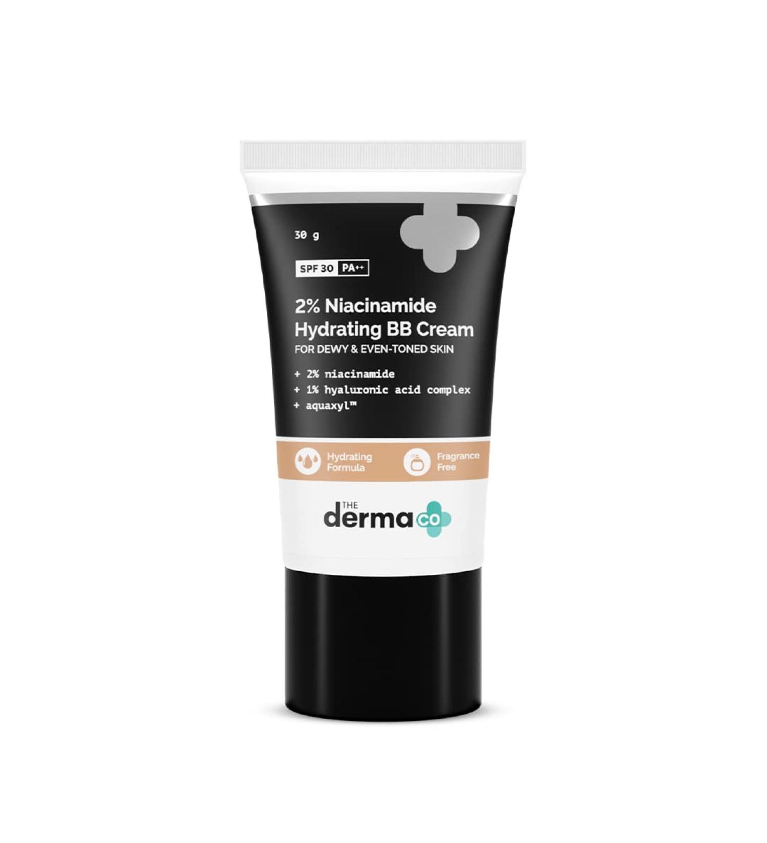 2% Niacinamide Hydrating BB Cream SPF 30 - Medium Buildable Coverage & Smooth Finish | 1.06 Oz | Sun Protection & Skin Hydration in 02 Nude Shade - Buy Online on GoSupps.com