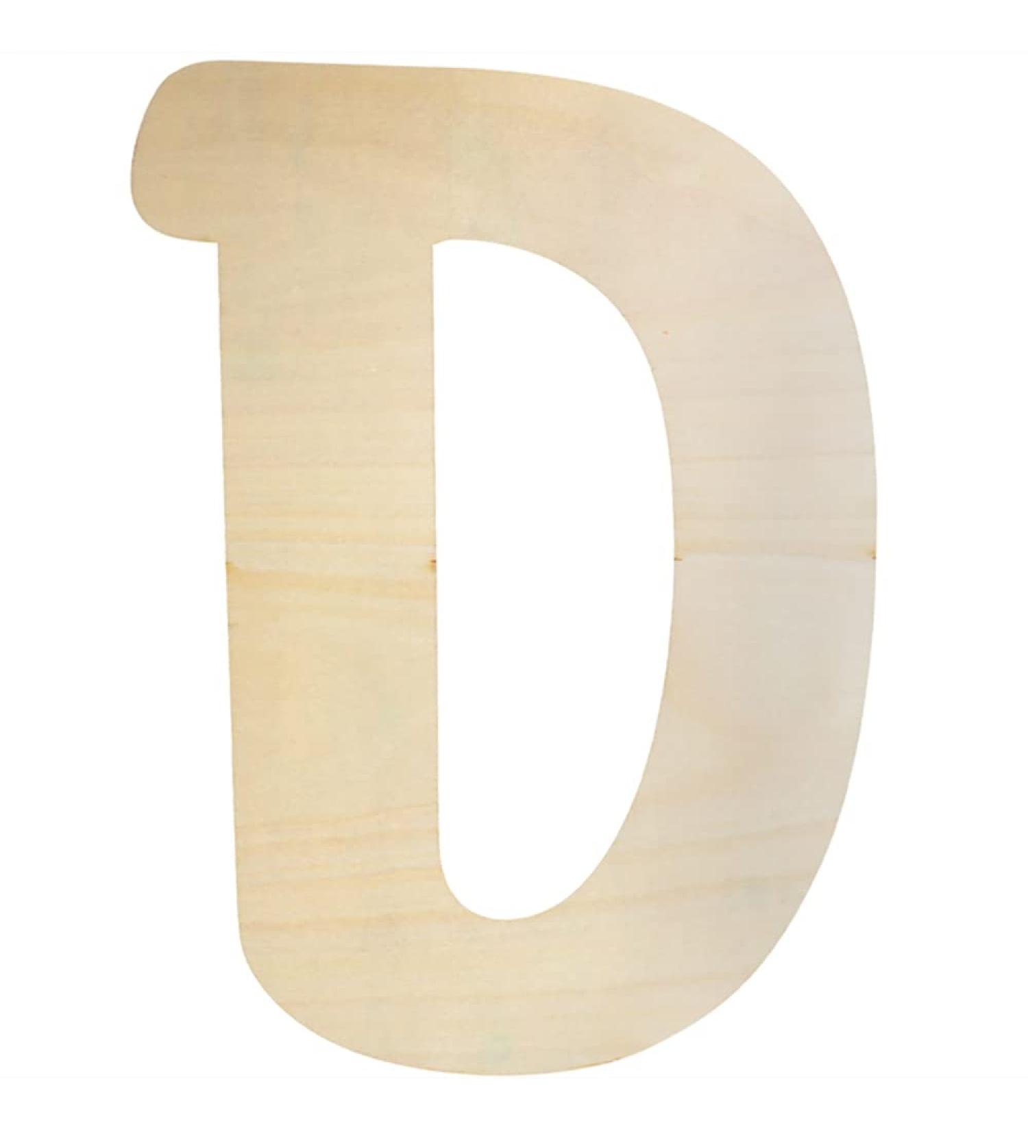 30cm Large Wooden Letter for Crafts & Children's Names - Capital Alphabet Unfinished MDF Wood Slice for Nursery Wall Decor - Buy Online on GoSupps.com