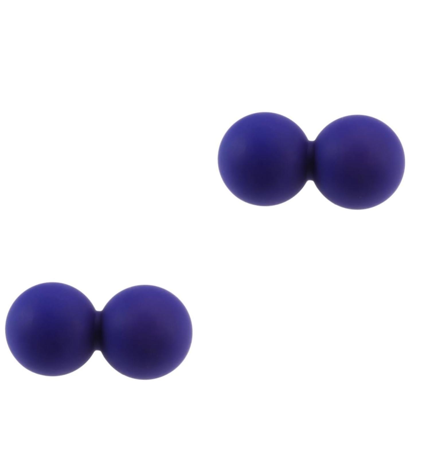Fomiyes Peanut Ball - 2 Pack Silicone Fitness Roller for Whole Body Massage | Yoga & Fascia Relief - Buy Online on GoSupps.com