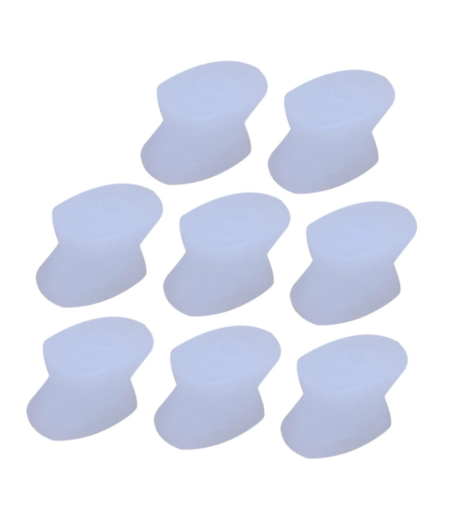 8pcs Hallux Valgus Separator Thumb Splint Nail Protector Set - Silicone Cushion for Big Toe, Hammer Toe, Bunion Relief - Foot Yoga Brace for Night Support - Buy Online on GoSupps.com