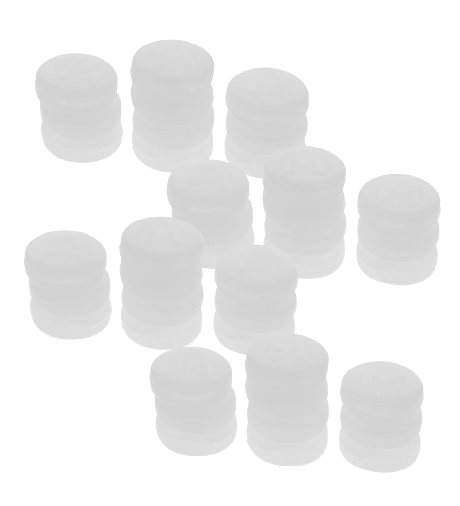 Osaladi 20 Pairs Anti-Slip Glasses Bracket Sleeves - White Earshots Cozy Gel Holders for Glasses & Earrings Replacement 1.5x1.5cm - Buy Online on GoSupps.com