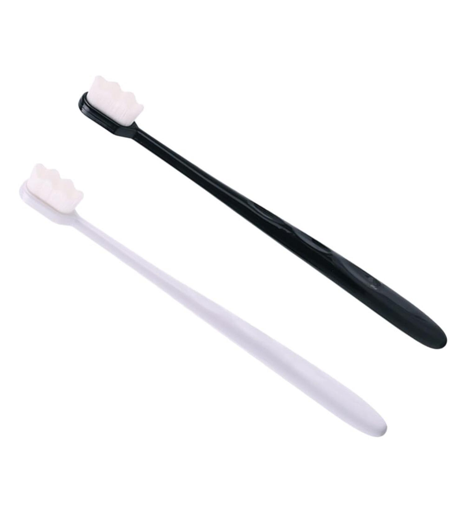 Healeved Portable 2pcs Reusable Toothbrush Portable Toothbrush Household Bristle Bristle Toothbrush