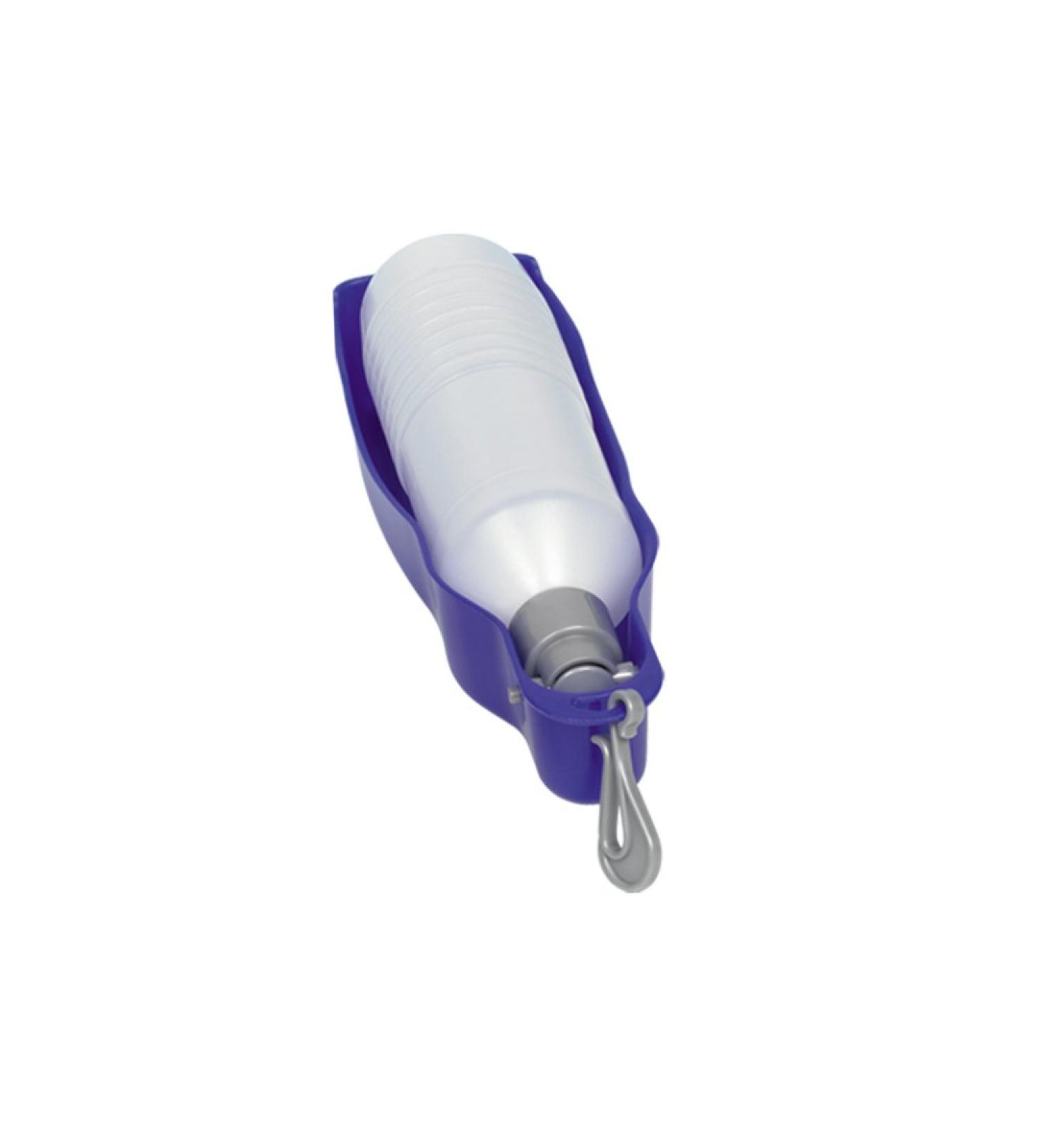 Nobby 72756 Travel Drinking Water Bottle 500 ml - White & Blue | Durable & Portable | Ideal for International Shipping - Buy Online on GoSupps.com