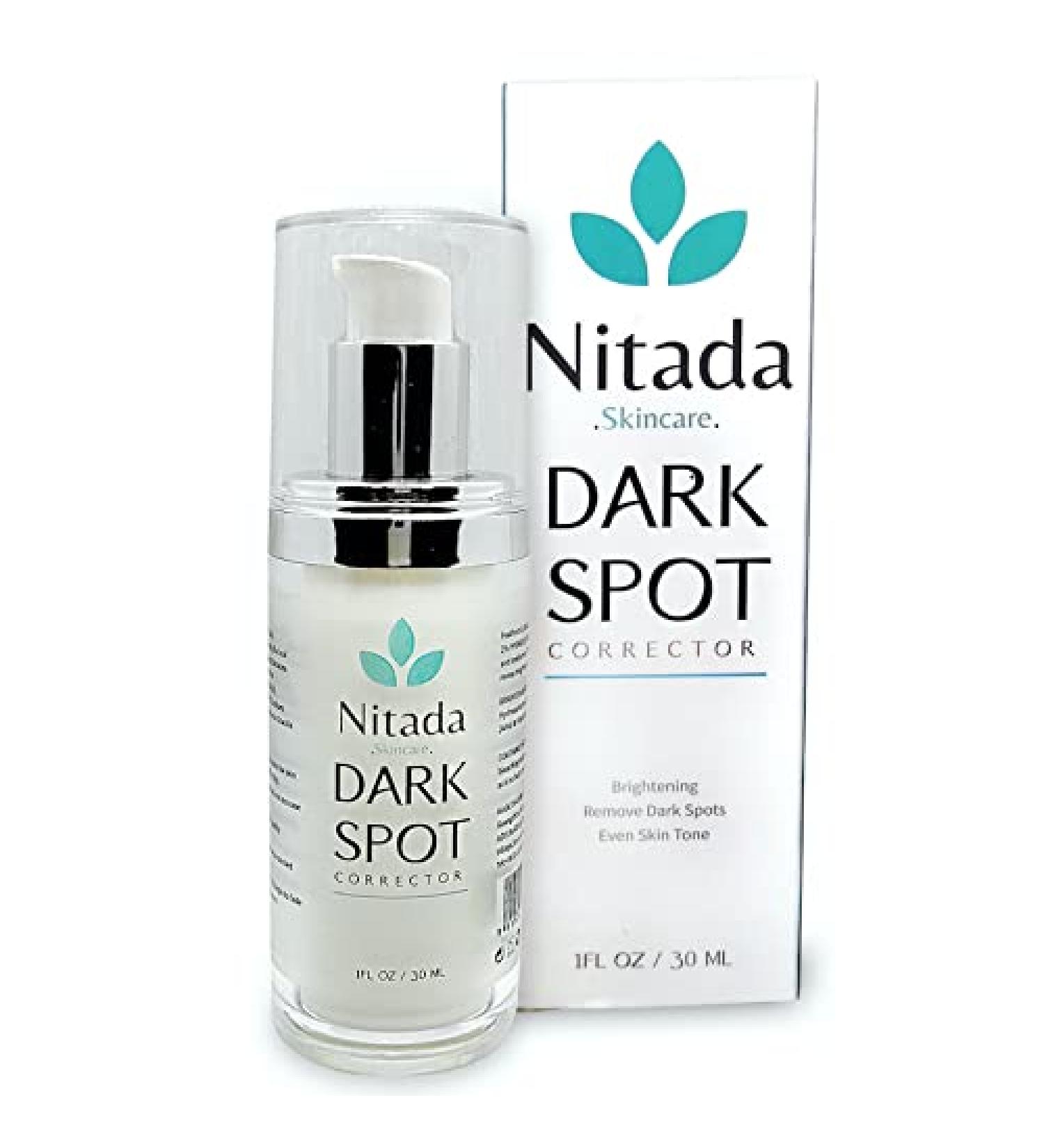 Nitada Dark Spot Corrector Serum (30ml) - Specialty Skincare to Reduce and Eliminate Dark Spots and Acne Scars Professional Grade Skin Brightening Serum Suitable For All Skin Types - Buy Online on GoSupps.com