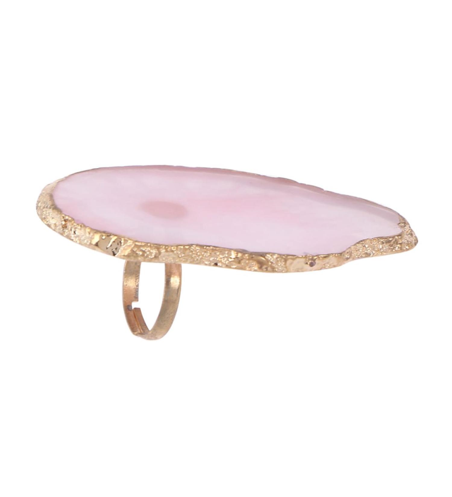 HAKIDZEL Mini Finger Manicure Palette Adjustable Nail Art Accessory with Unique Agate Texture Pink for Personal Professional Use Lightweight Easy to Store M Pink - Buy Online on GoSupps.com