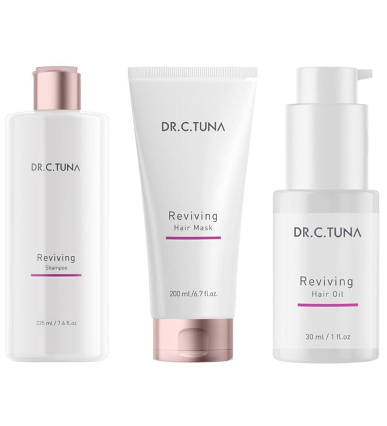 Buy DR.C.TUNA Reviving Series Hair Care Set - 3 Pieces | International Shipping Available - Buy Online on GoSupps.com