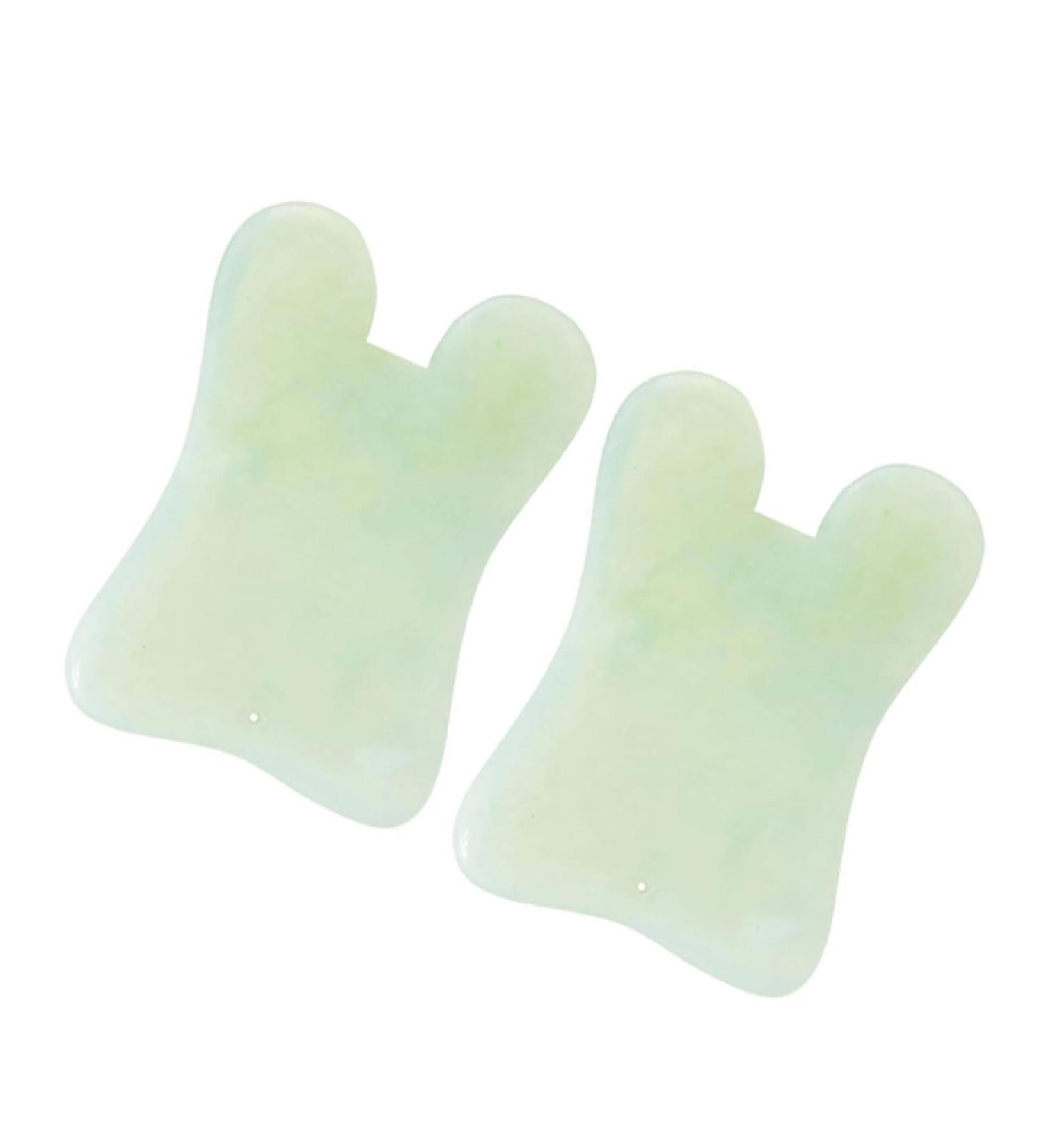 Beaupretty 2-Pack Jade Scraping Massage Tools | Natural Eye & Face Massage Devices for Glowing Skin - Buy Online on GoSupps.com