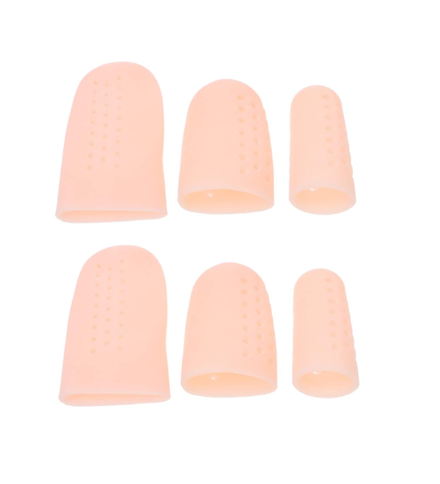 FRCOLOR 8 Pairs Toe Cover Orthotics for Plantar Fasciitis - Thumb Protector, Toe Straighteners, Separators, Hammer Straightener, Bunion Relief Tool - 6x3cm - Buy Online on GoSupps.com