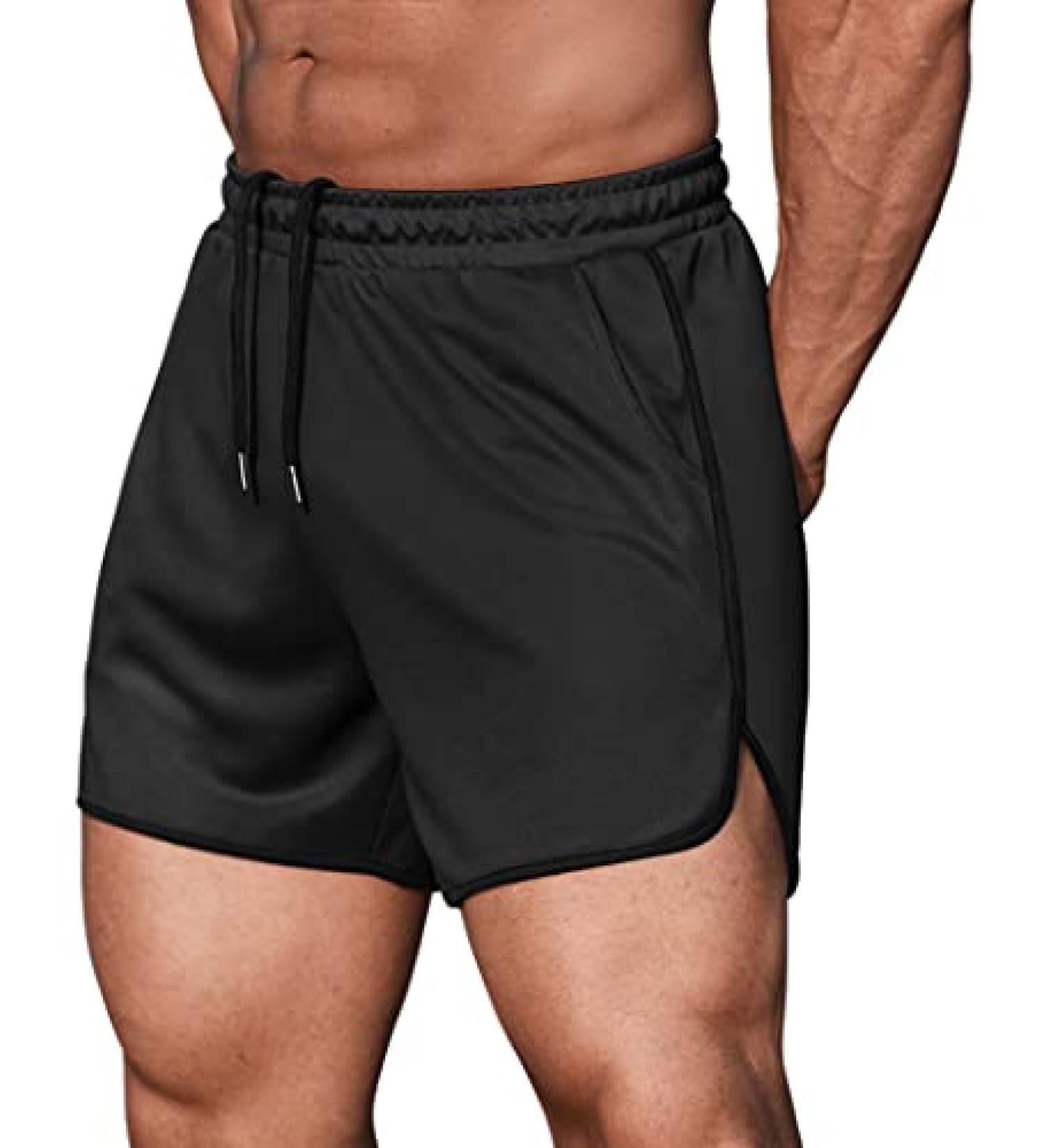 COOFANDY Men's 2 Pack Black Workout Shorts with Pockets - Size Medium - Buy Online on GoSupps.com