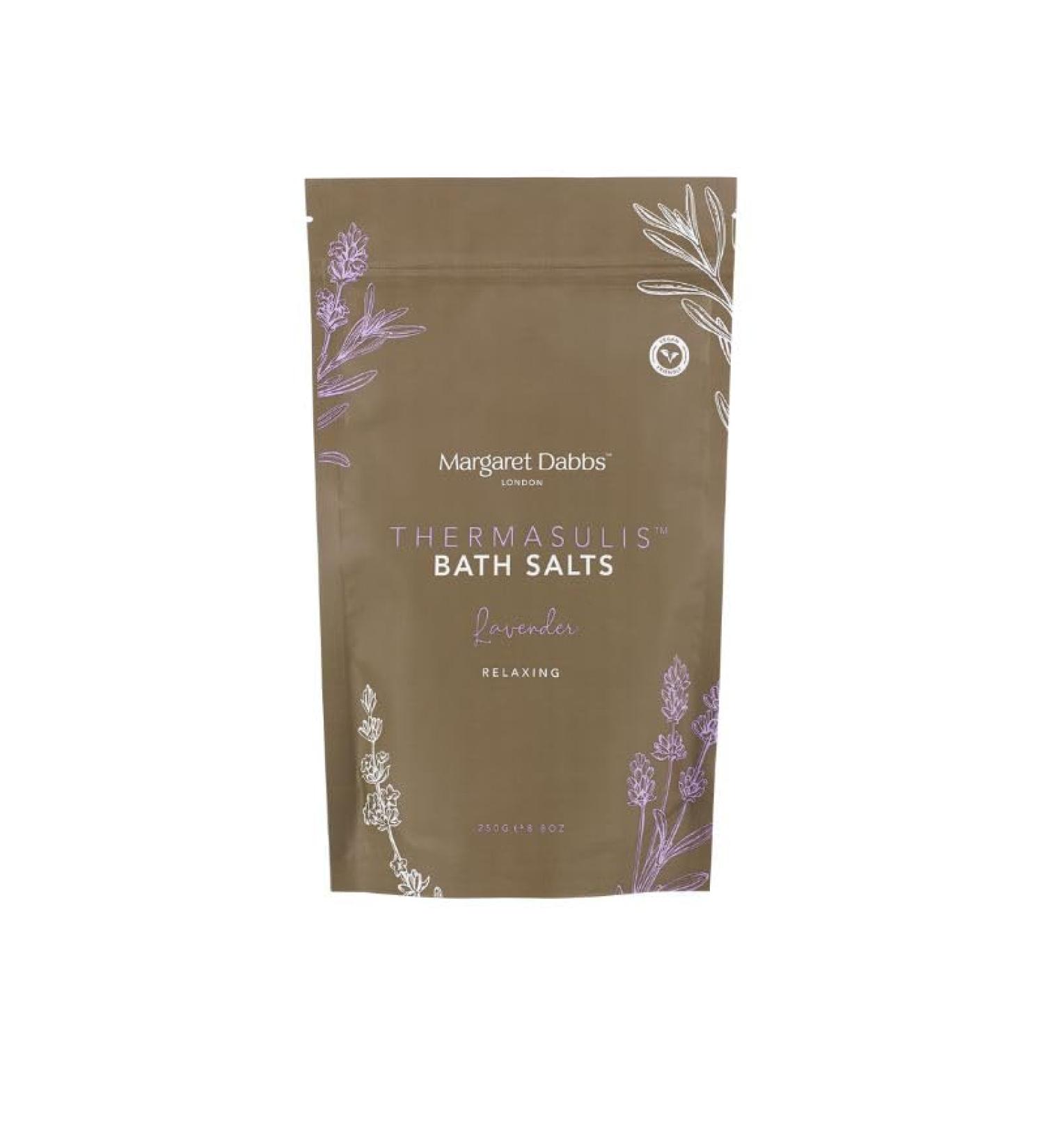 Margaret Dabbs London ThermaSulis Relaxing Lavender Bath Salts 250g - Buy Online on GoSupps.com