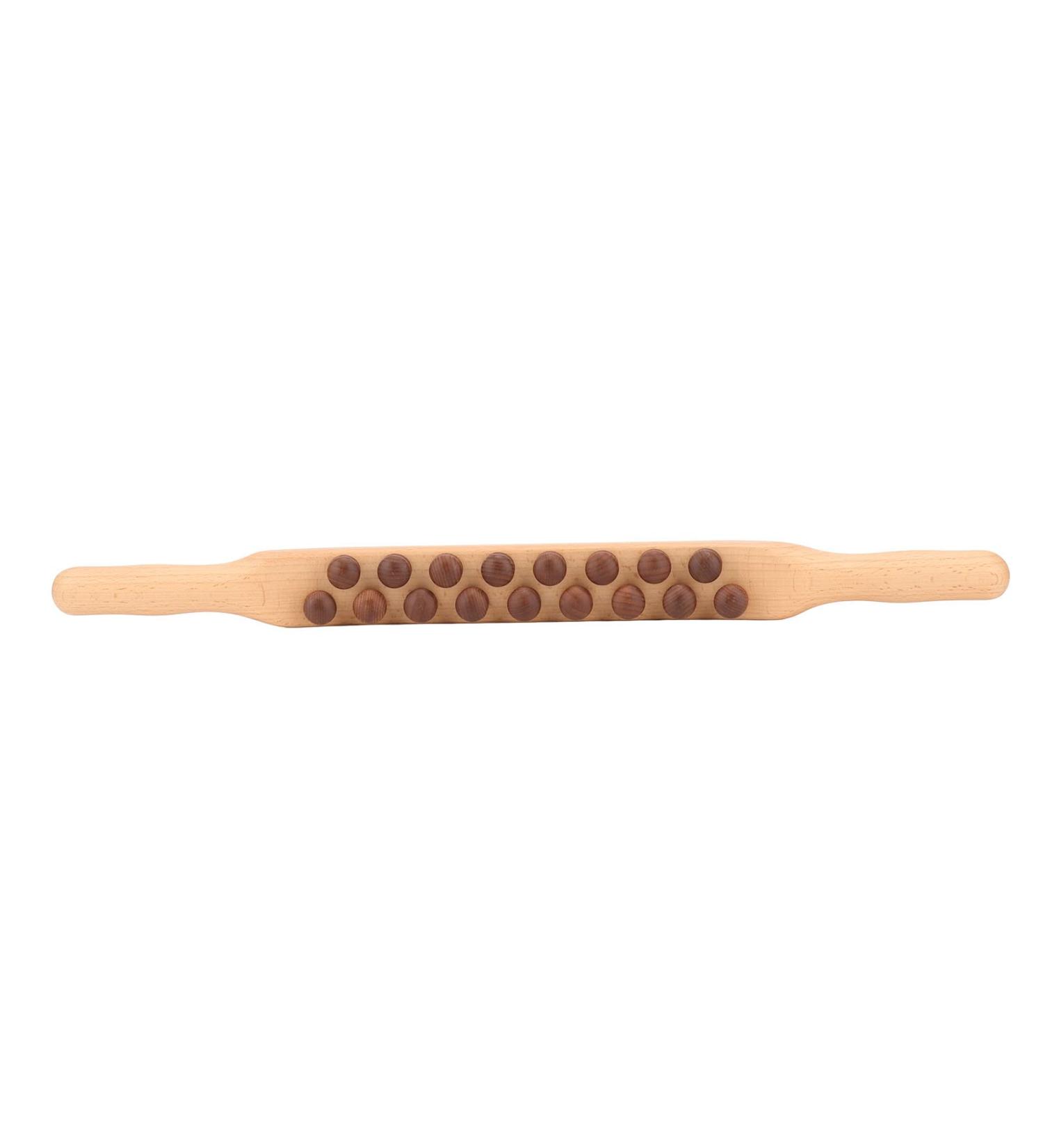 Buy Ciciglow Double-Sided Gua Sha Wooden Stick - Neck & Back Massage Tool (17 Beads) - International Shipping Available - Buy Online on GoSupps.com