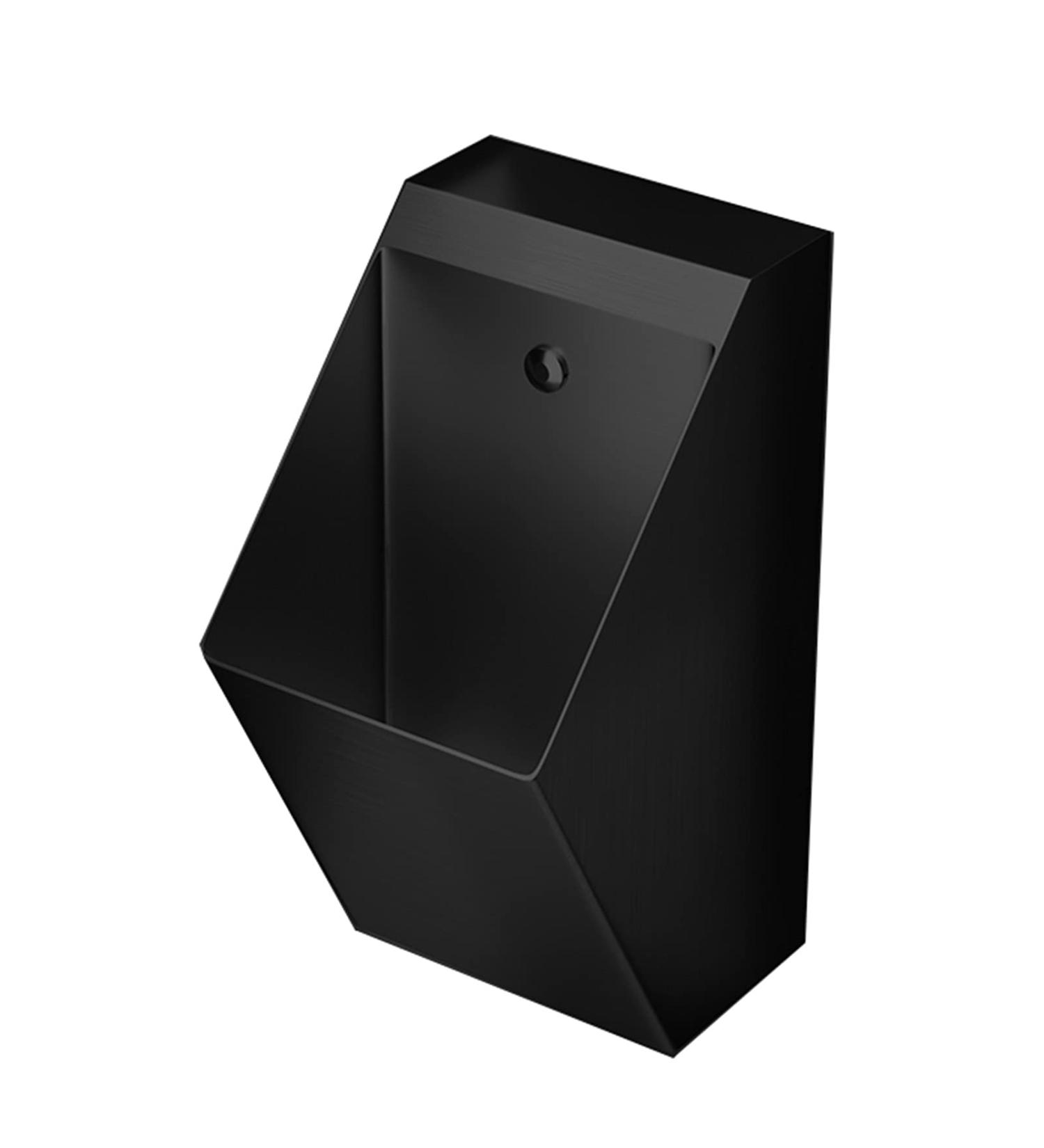 Stainless Steel Wall Mounted Men's Urinal Automatic Sensor Toilet Flusher Urinal Funnel Toilet Bathroom Accessory for Family Toilets Office Buildings Public Toilets Airp (Black Single Piece Urinal) - Buy Online on GoSupps.com