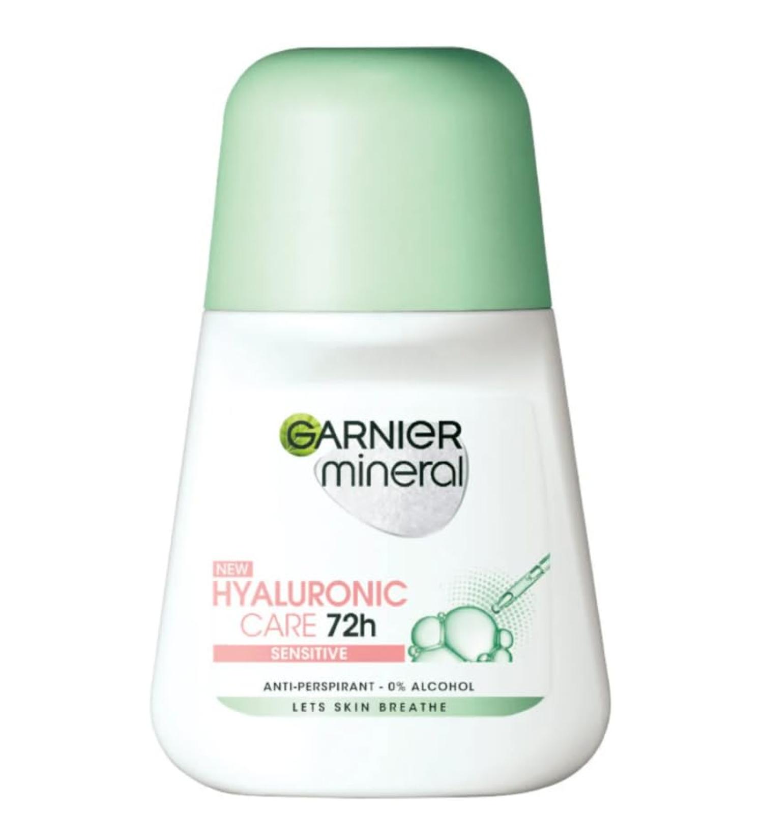 Garnier Mineral Hyaluronic Care Roll-On Deodorant for Sensitive Skin - 1.7 Fl. Oz. Pack of 3 | Women's Soothing Deodorant - International Shipping Available - Buy Online on GoSupps.com