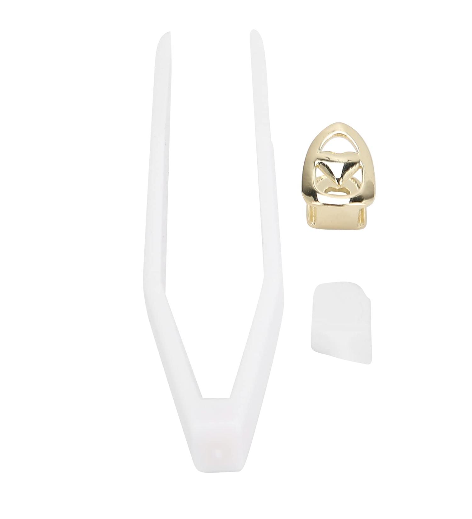 Shop Verdant Touch Halloween Hip Hop Teeth - Copper & Gold Festival Tooth Decoration for Unique Halloween Style - Buy Online on GoSupps.com