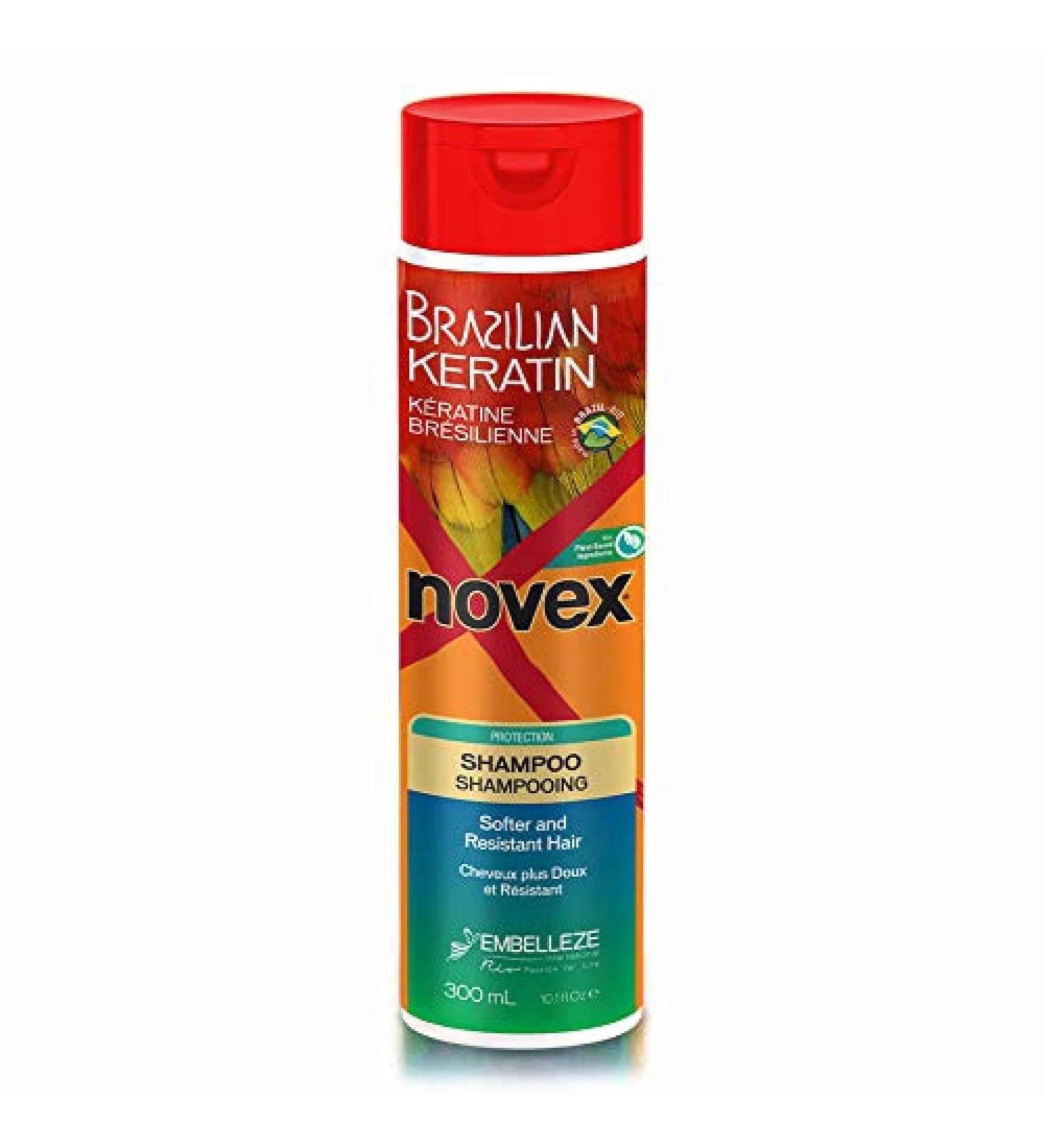Novex Brazilian Keratin Shampoo 10 oz - Frizz Control Damage Repair & Reconstructive Hair Care for International Shipping - Buy Online on GoSupps.com