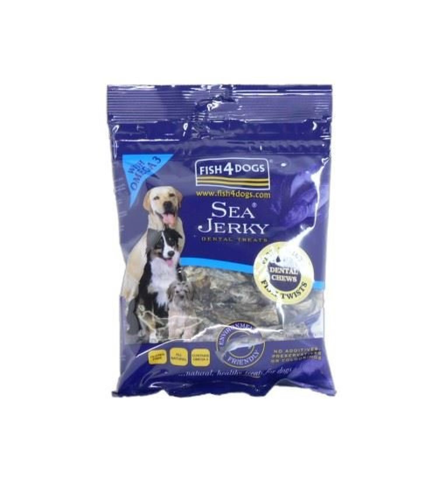 (6 Pack) Fish4Dogs - Sea Jerky Fish Twists 100g