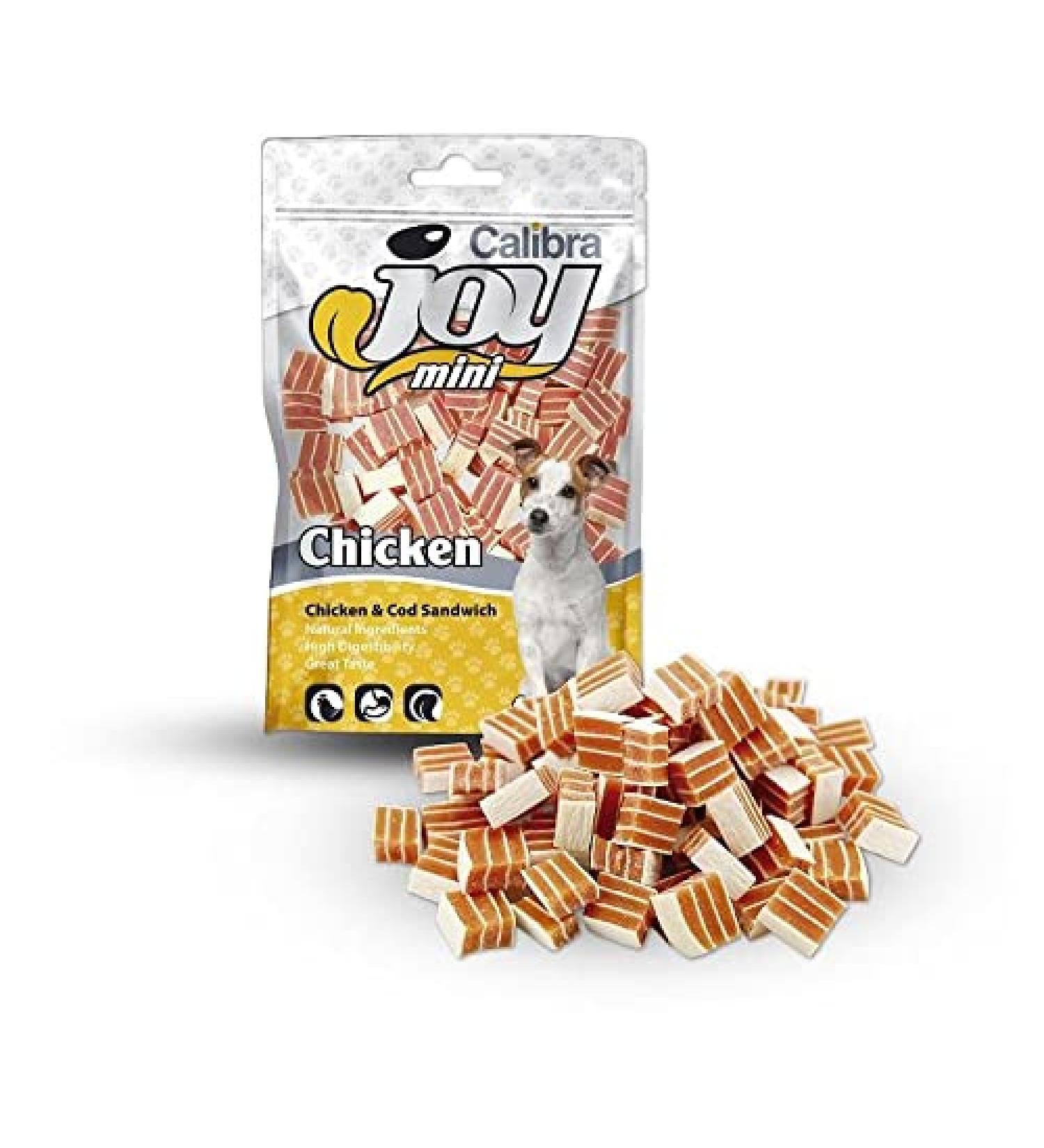 CALIBRA JOY DOG MINI SANDWICH BACALAO POLLO 70GR