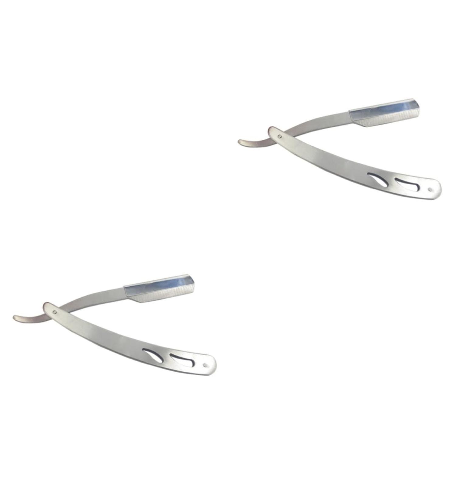 Beaupretty 2pcs Hand Razor for Men | Stainless Steel Manual Razor & Beard Hair Clip - Buy Online on GoSupps.com